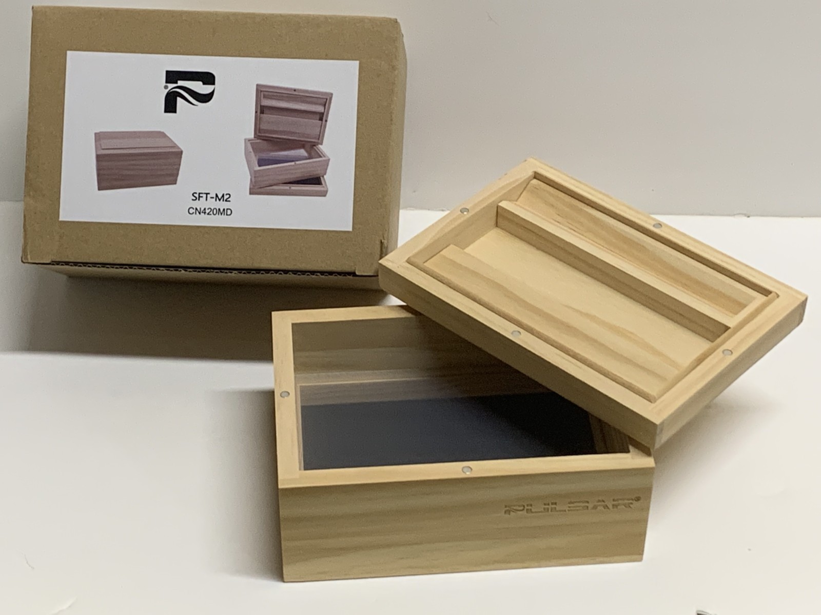 New! PULSAR SIFTER BOX Magnetic Rolling tray/Paper Storage Glass Collection Tray