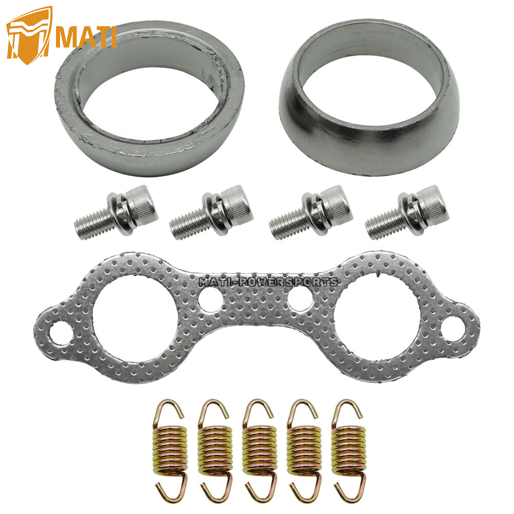 Exhaust Muffler Gasket Spring Rebuild Kit for Polaris Sportsman 600 700 800 MV7