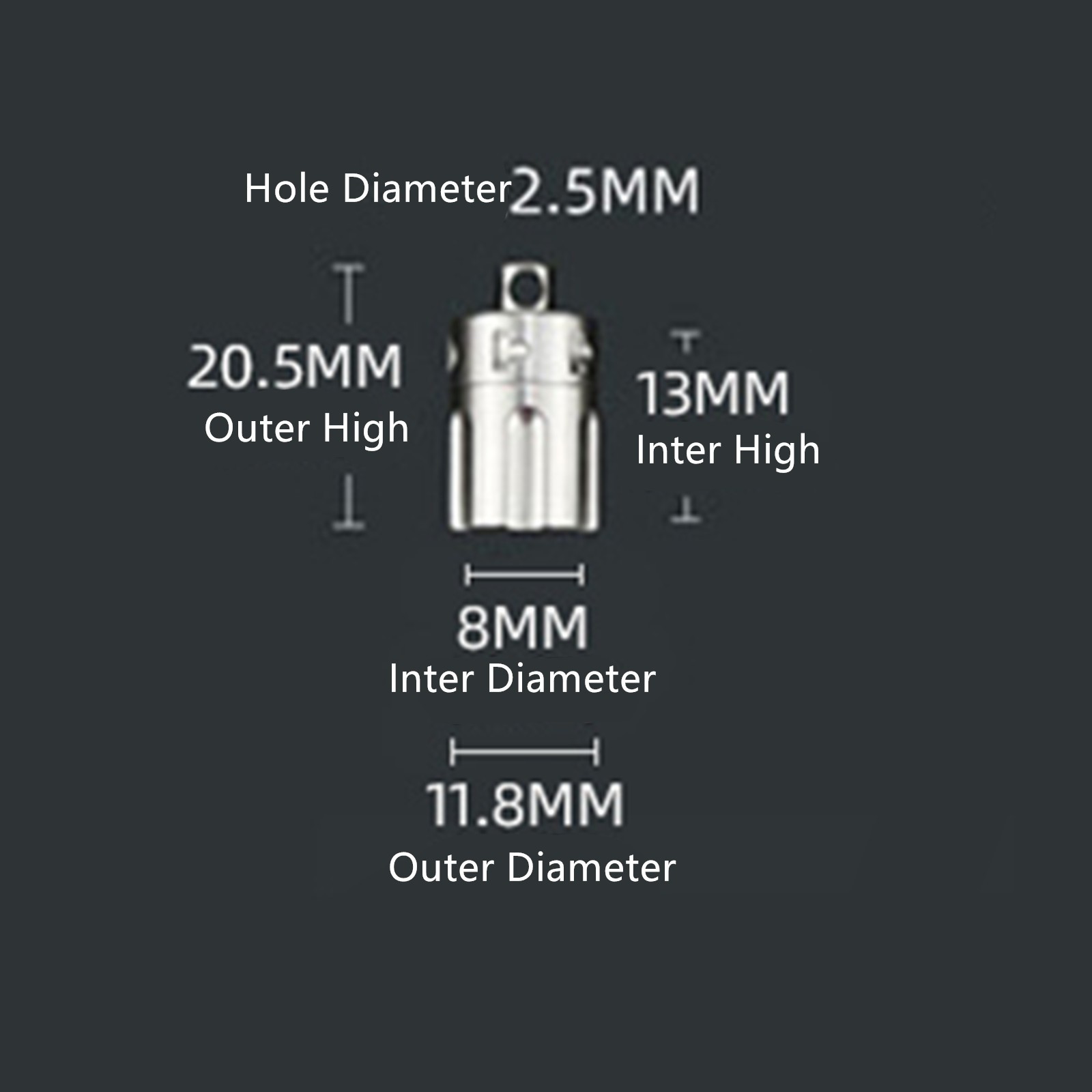 Titanium Waterproof Mini Pill Box Keychain Case Bottle Holder Container Pendant