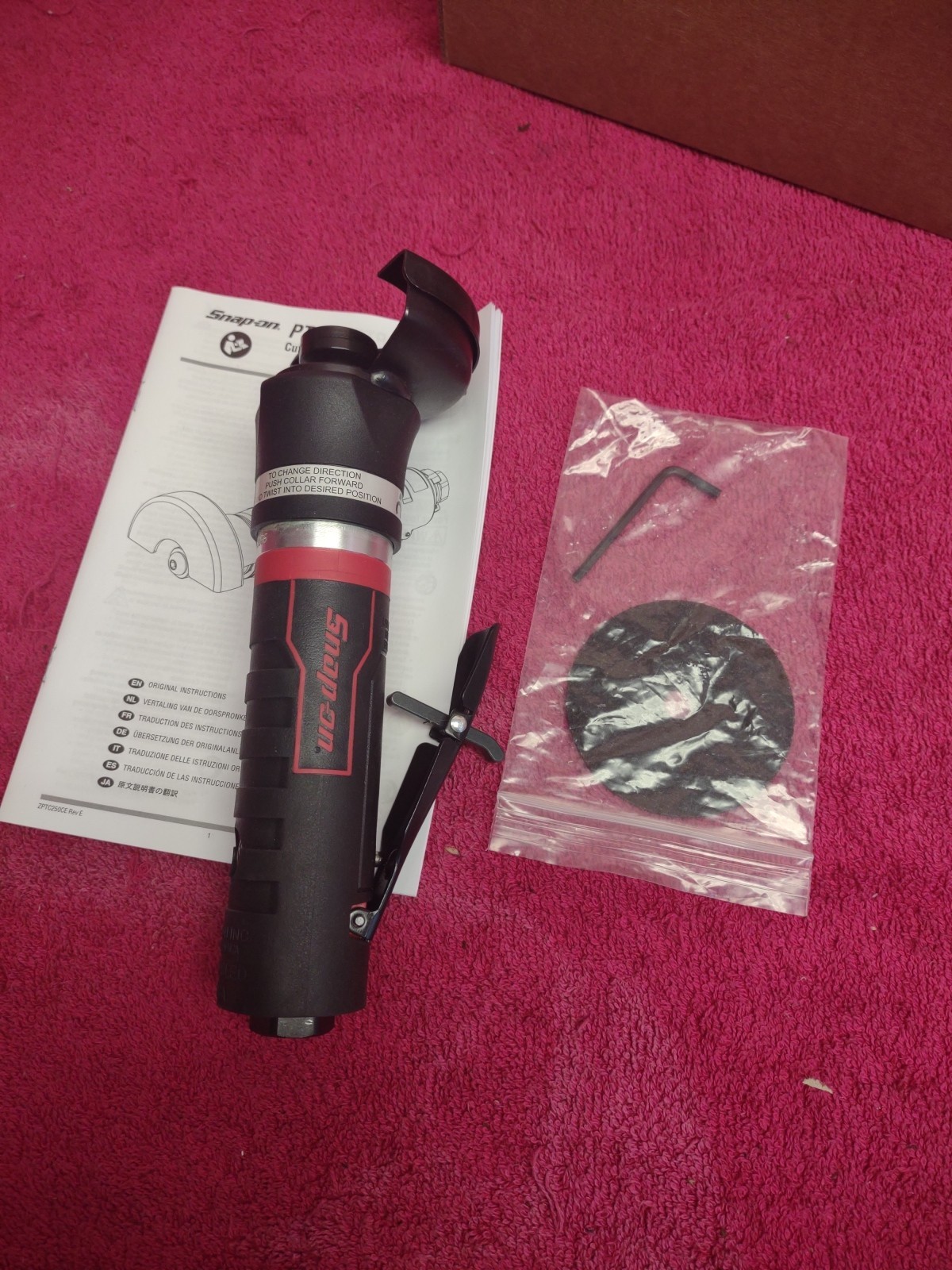 NEW!!! Snap On 3" Red Cut-Off Tool 1/2 HP PTC250 22,000 RPM