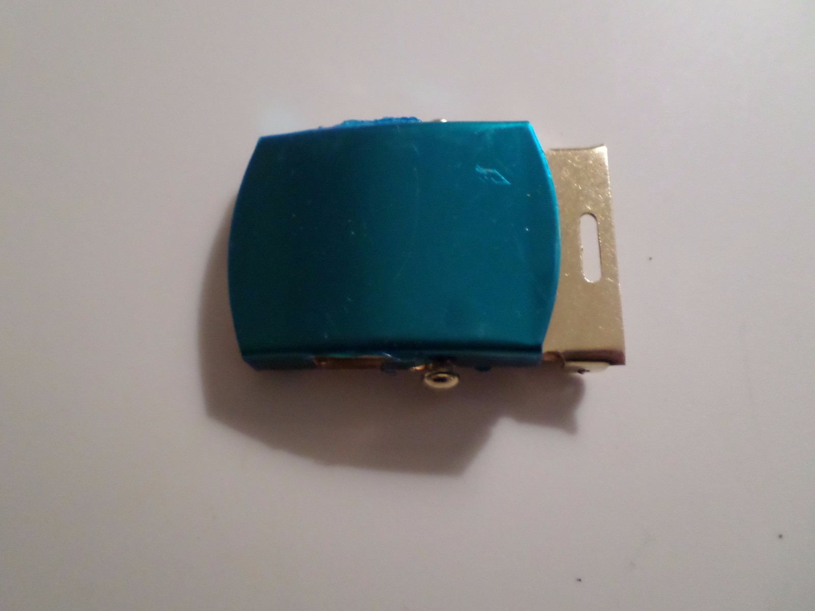 U.S MILITARY OD GREEN WEB BELT WITH SOLID BRASS BUCKLE U.S.A MADE 54" HEAVY WEB