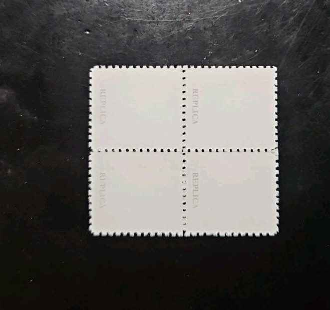 US SC# C3a 1918 24C "Inverted Jenny" Stamp Replica Block