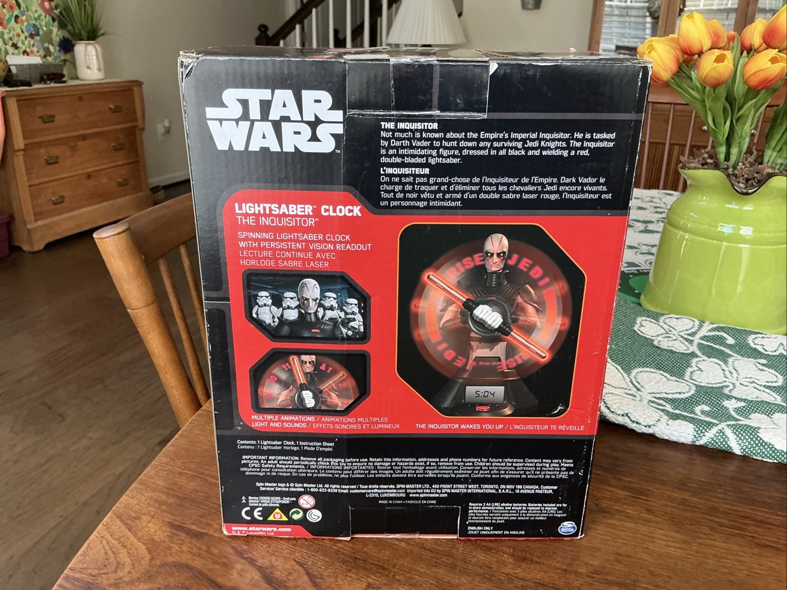 Star Wars “The Inquisitor” Lightsaber Alarm Clock - New In Box