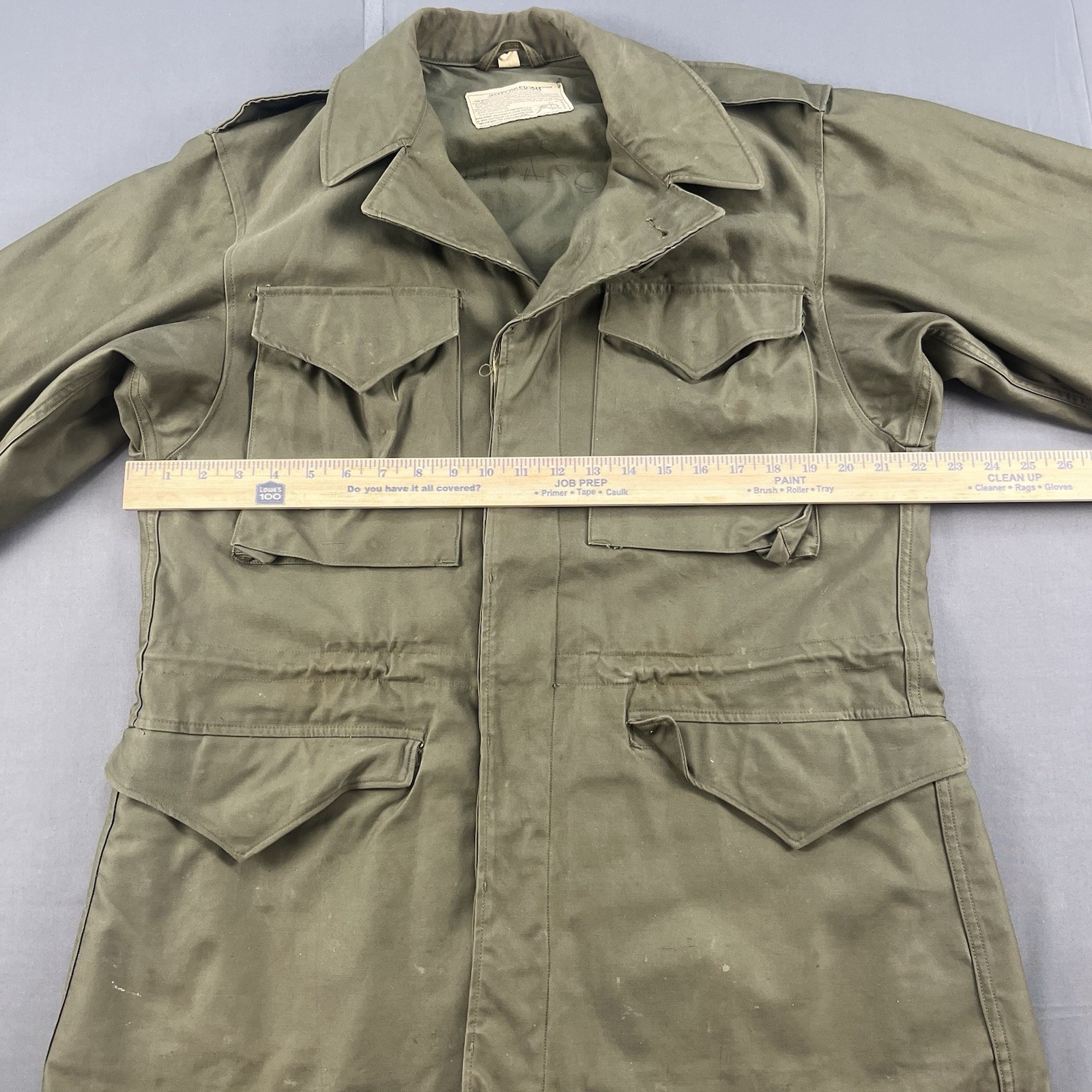 Vintage M43 Military Field Jacket WW2 40s US Army Parka Coat