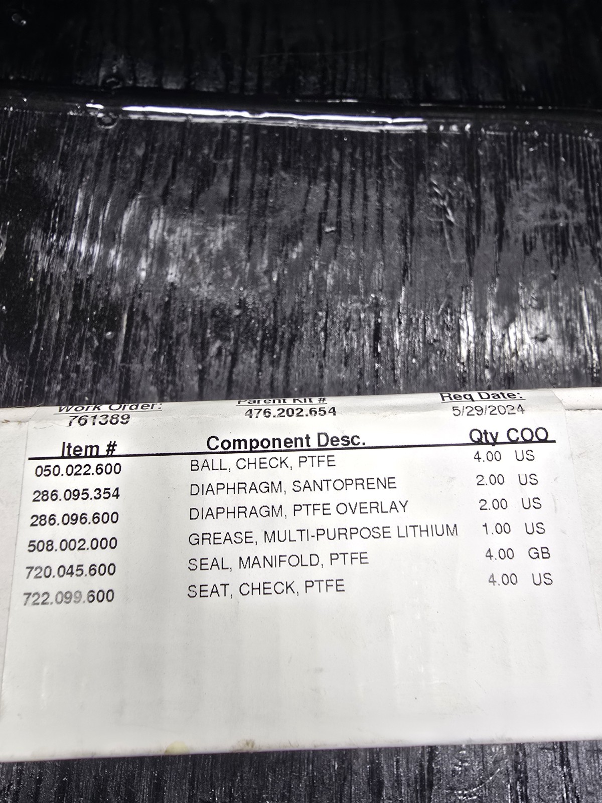 SANDPIPER Wet End Kit 476.202.654 (Nos)