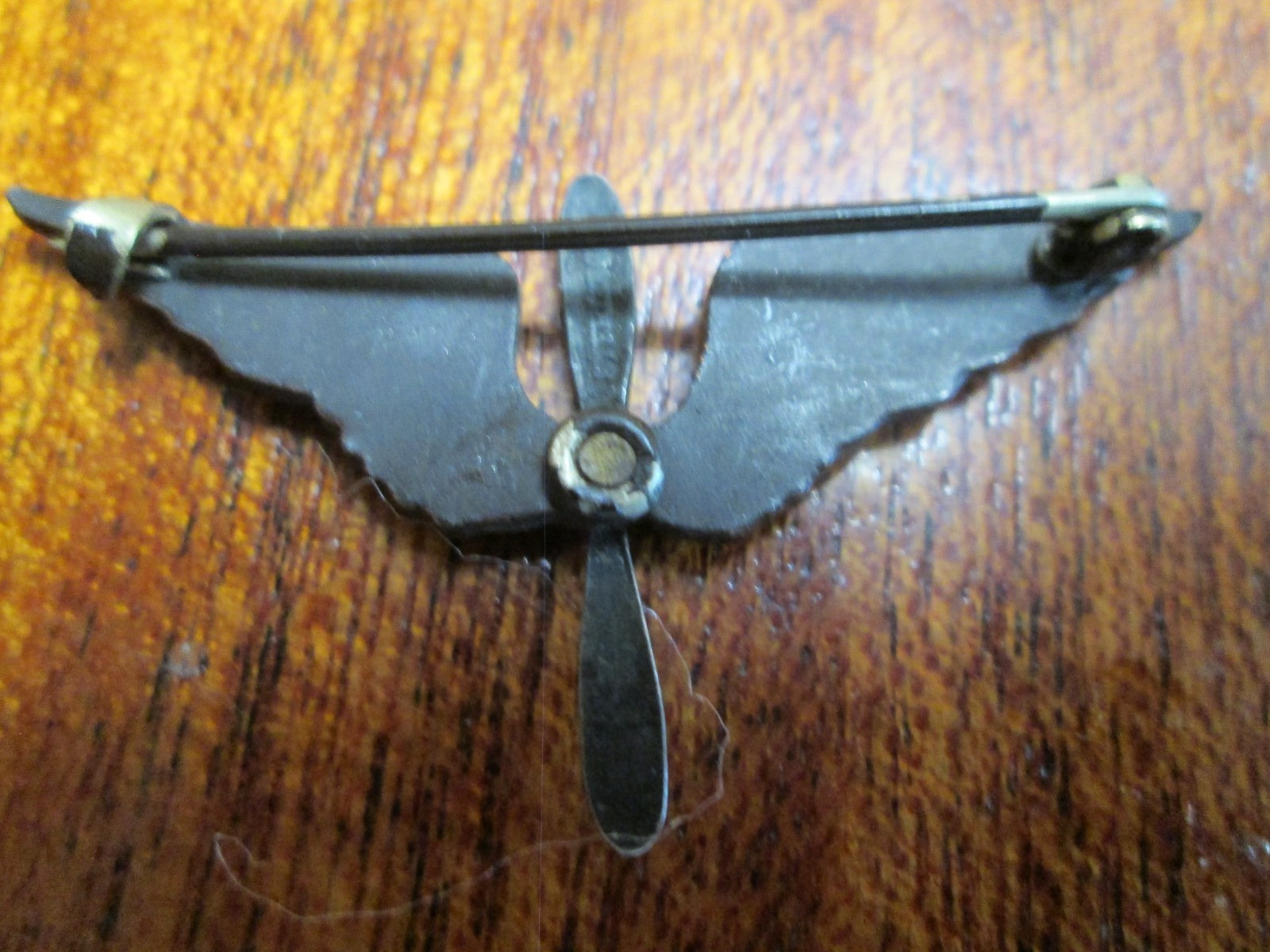 ORIGINAL World War I Silver Pilot's Wings W/ Gold US, plus matching insignia