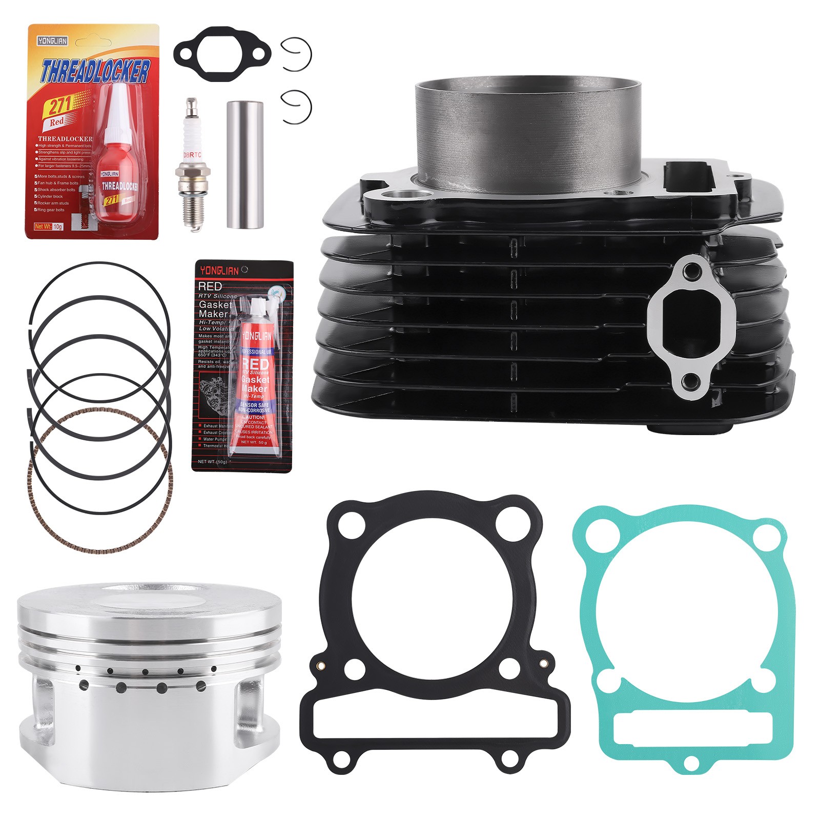 Cylinder Piston Top End Rebuild Kit for Yamaha Big Bear Raptor 350 87-1999