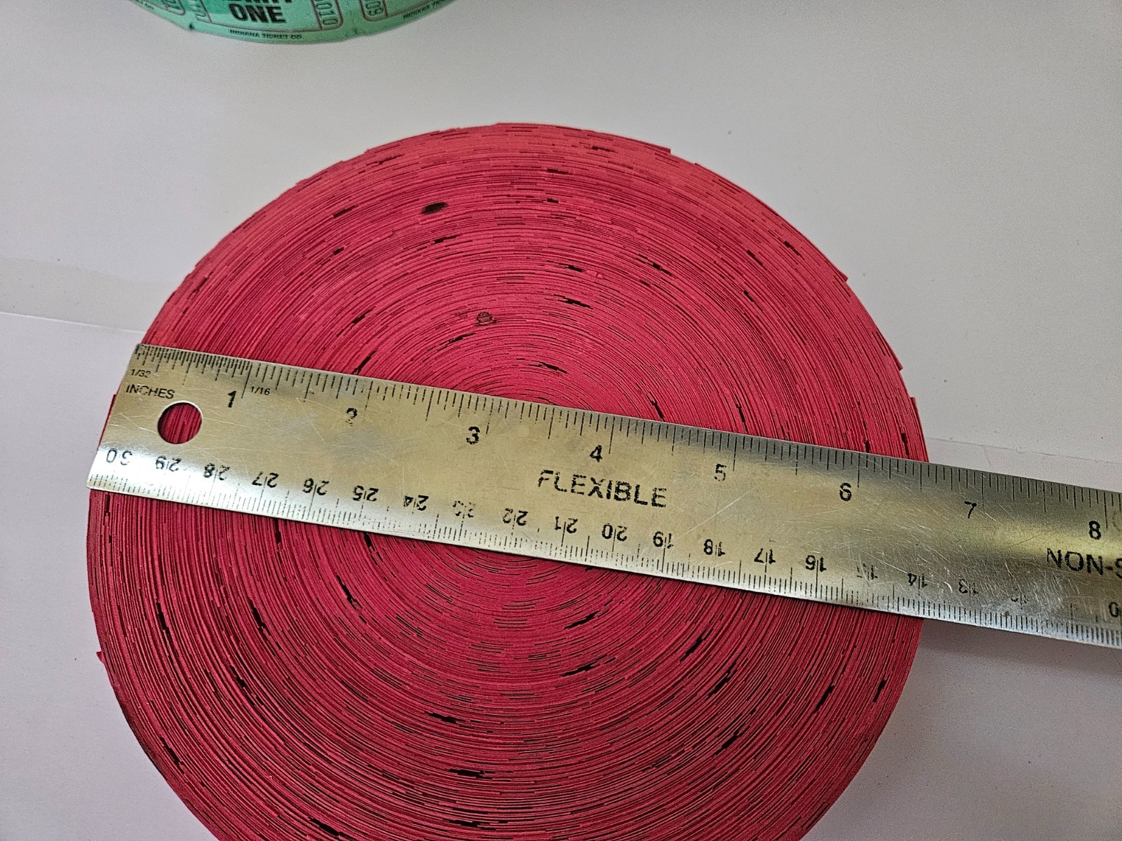 Lot of 6 Rolls 2,000/Roll Admit One Raffle Tickets Assorted Color