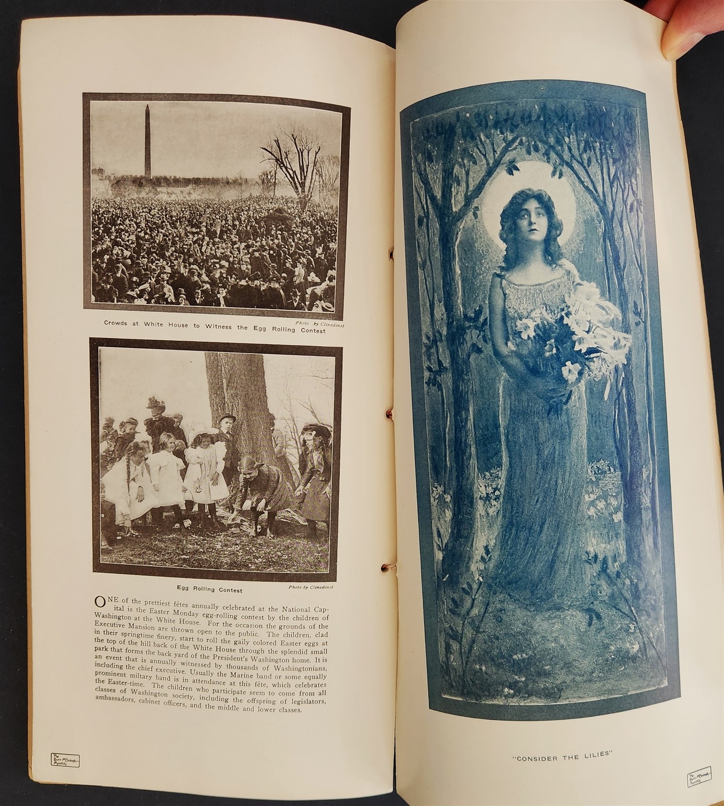 1907 APRIL antique BURR MCINTOSH MONTHLY MAGAZINE the EASTER ISSUE tiffany ad