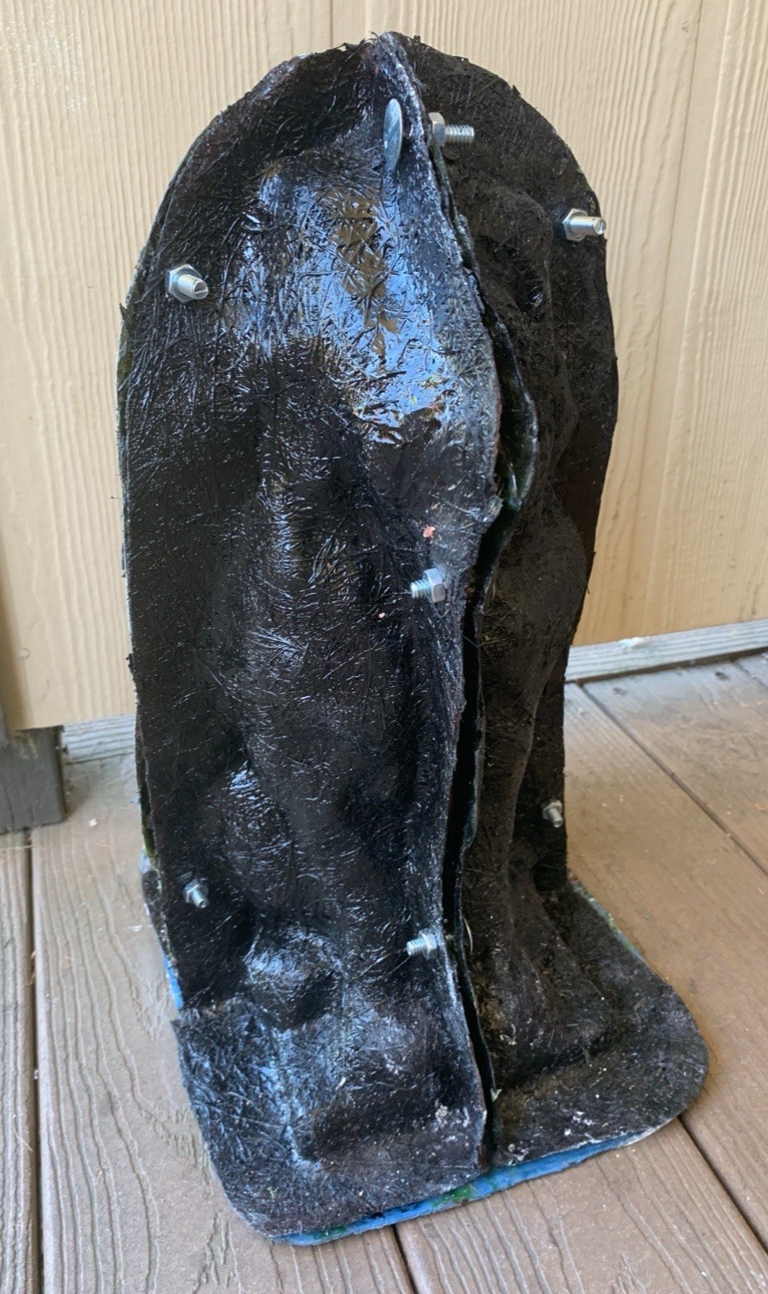 LATEX RUBBER MOLD + Fiberglass casing Large Lion H. 27” YKM-5084A Made In USA