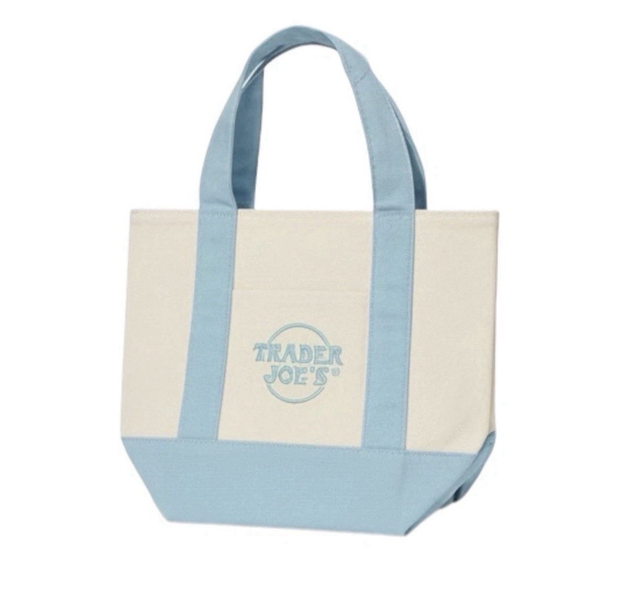 Spring 2026 Trader Joe’s Mini Pastel Canvas Tote Bag Set Of 4 NWT IN HAND