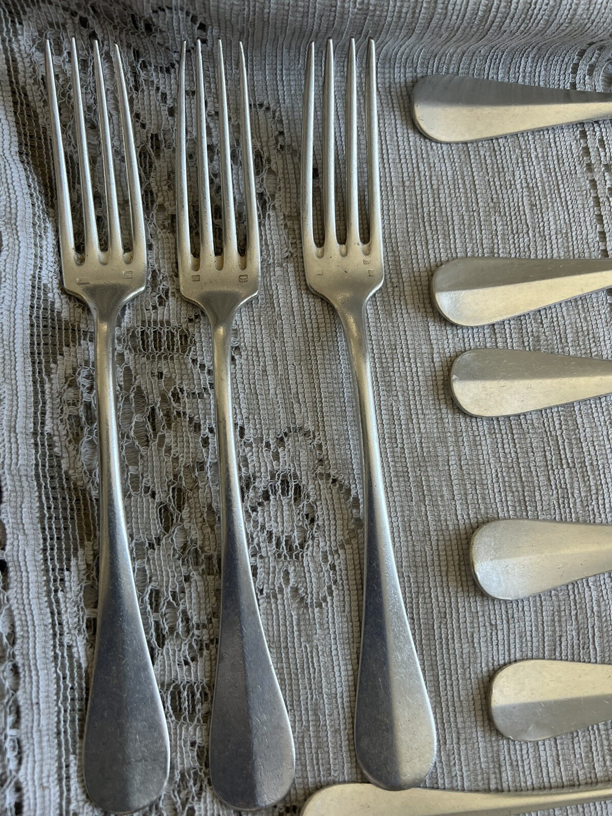 Antique Felix Freres 90/100/60 Silverplate Flatware Set of 22 Pc Toulouse France