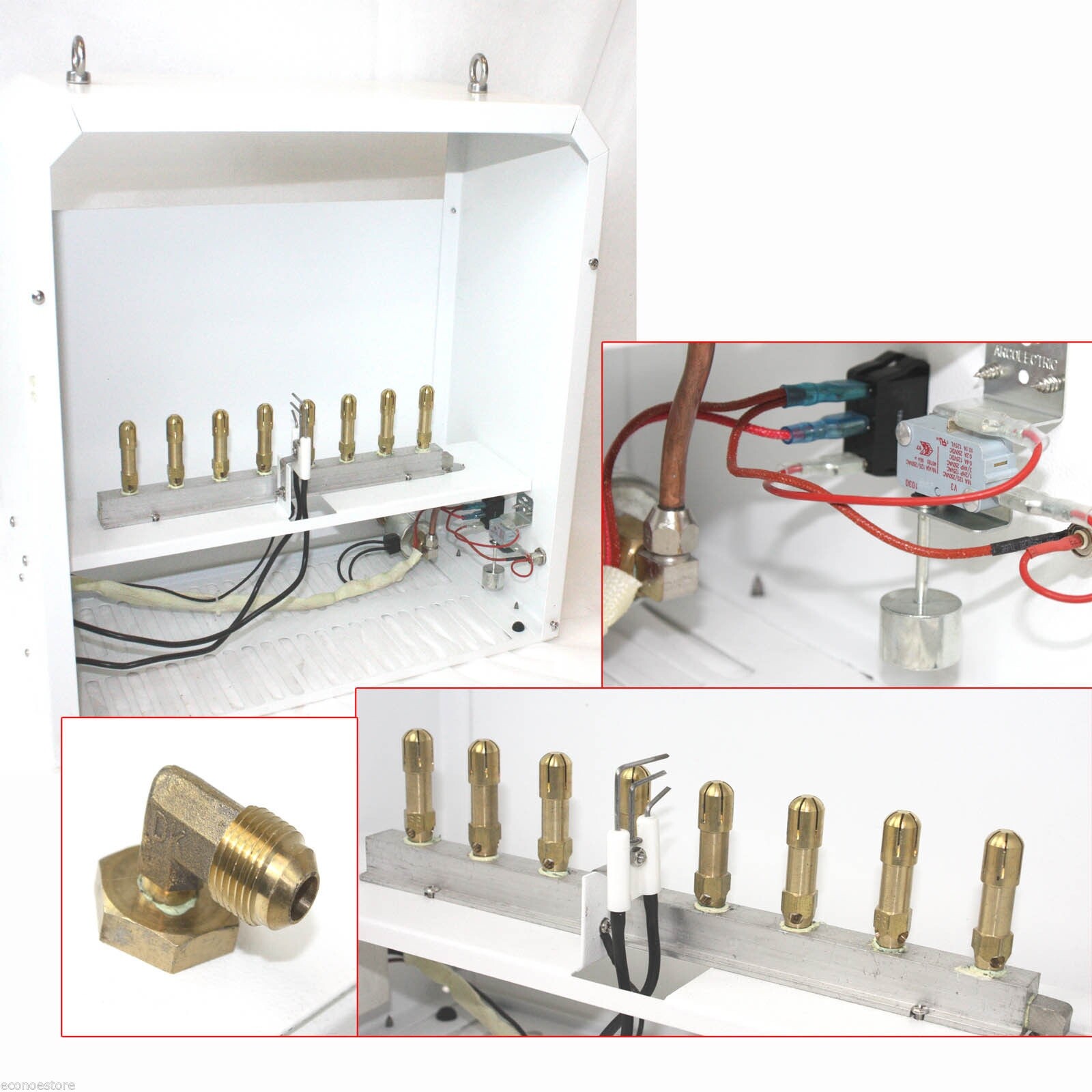 Natural Gas Hydroponic Room CO2 Generator 8 Burner Safety Auto Piloting Burners