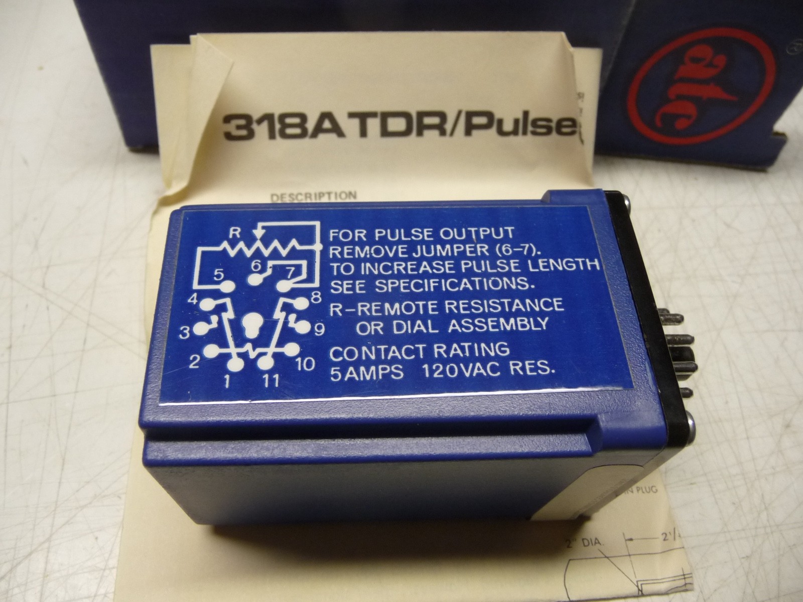 ATC - Marsh Bellofram - 318A000Q1R, TDR/Pulse Generator, 120 VAC,  New in Box