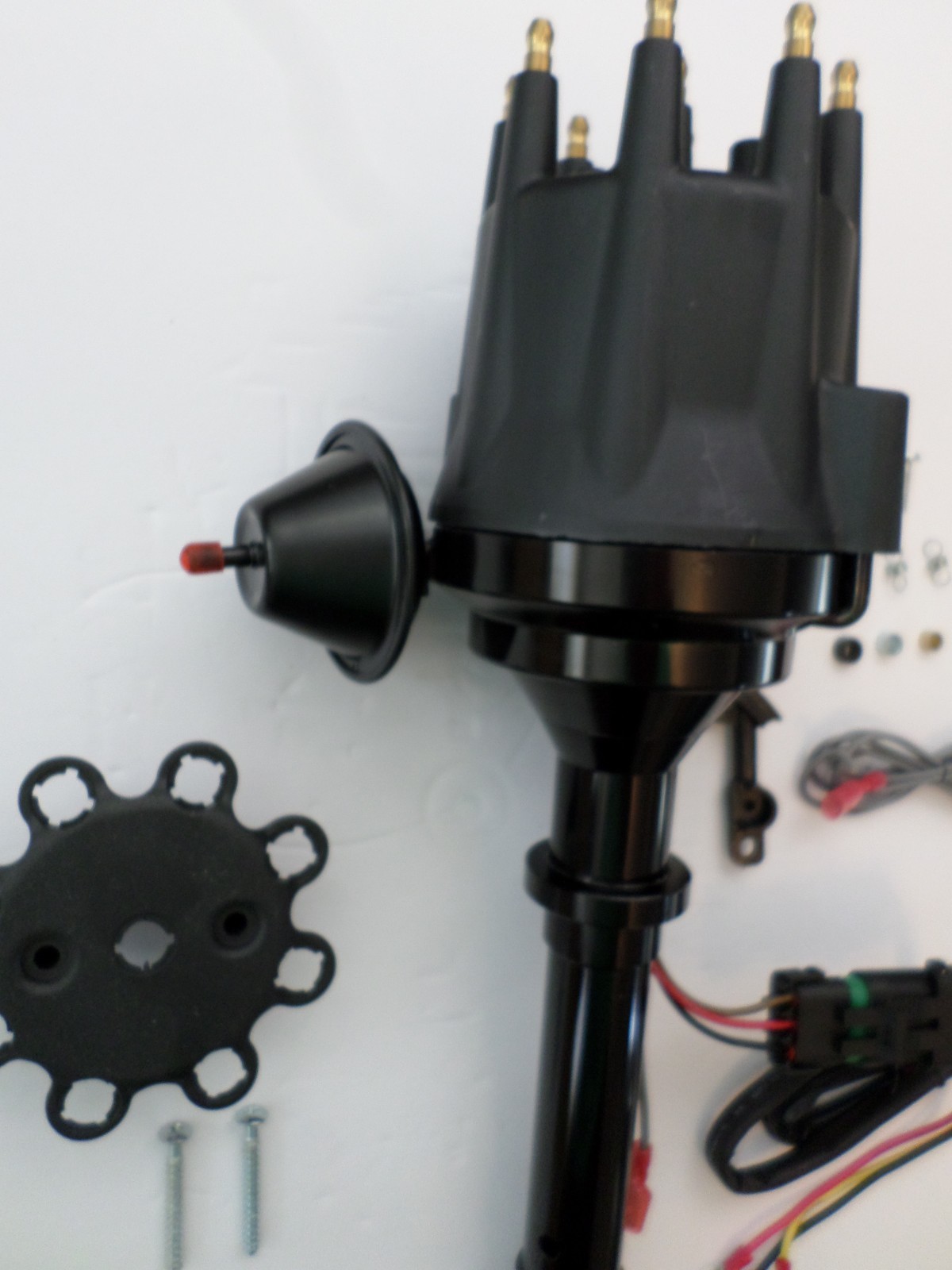 CHEVY Pro Series V8 ALL BLACK Ready-to-Run Small Cap HEI distributor + 45K Coil