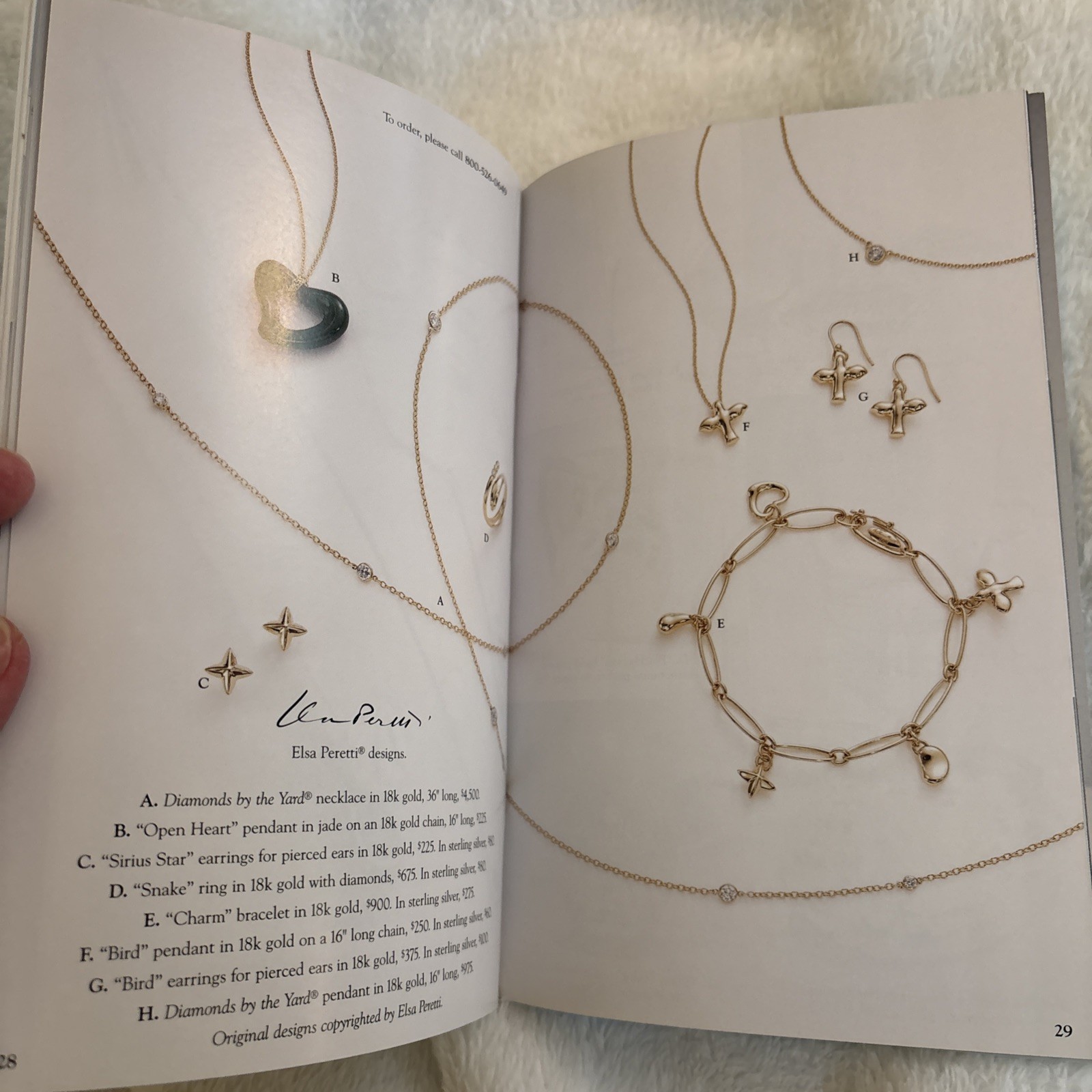 Tiffany & Co. ~ Summer Selections 1998 Catalog