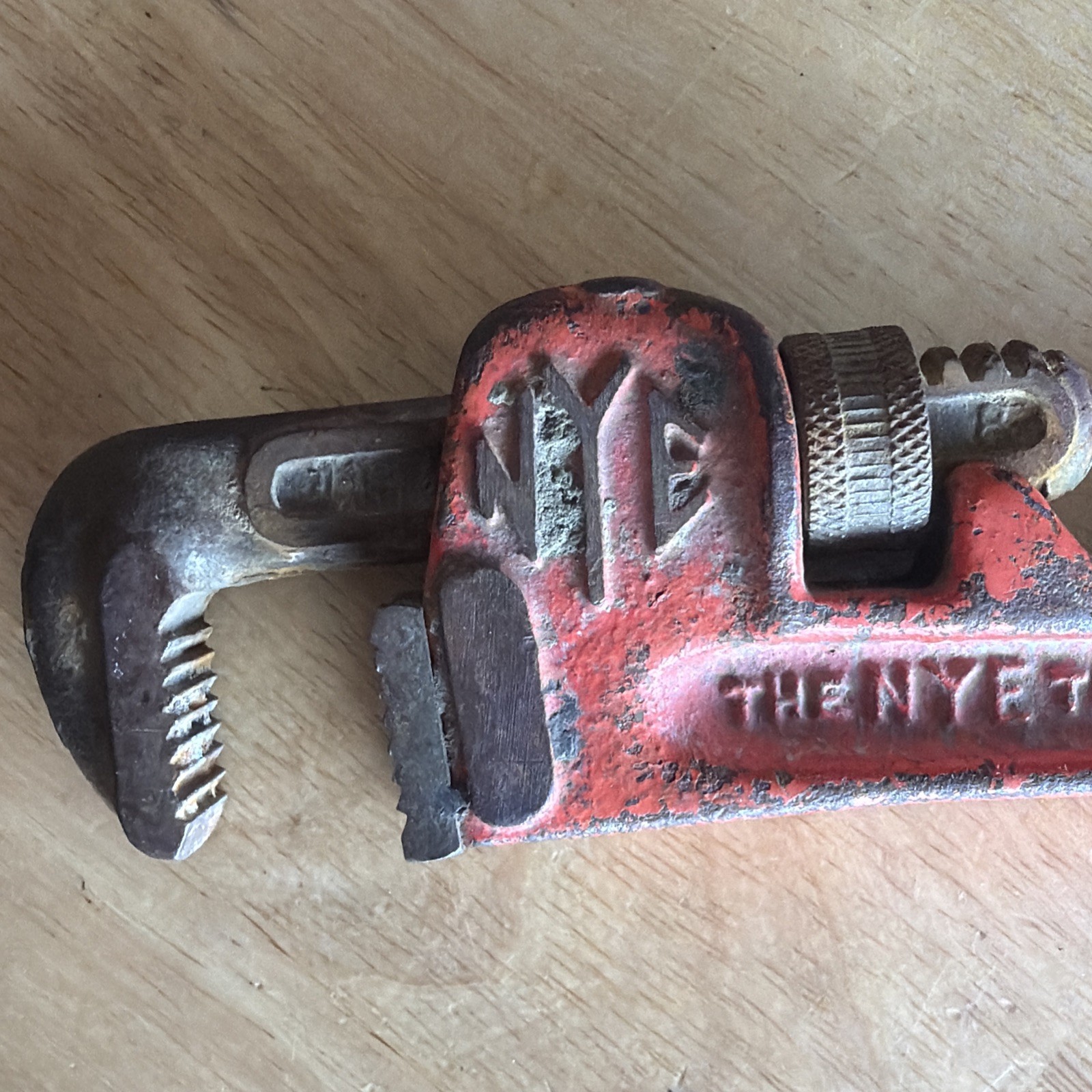 The NYE Tool Co. 8" Pipe Wrench D8 Vintage Chicago USA READ!