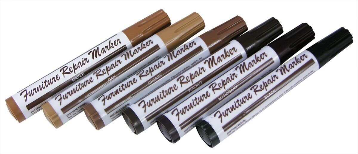 Total Furniture Repair Markers System 12 piece Kit Filler Touch-ups Wood Fillers