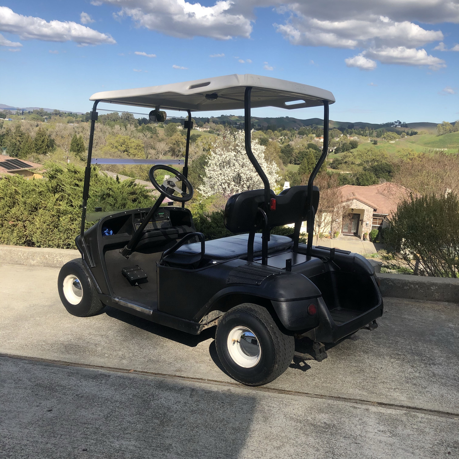 HECASA Acrylic Clear Folding Golf Cart Windshield For EZGO TXT Medalist 94-2014