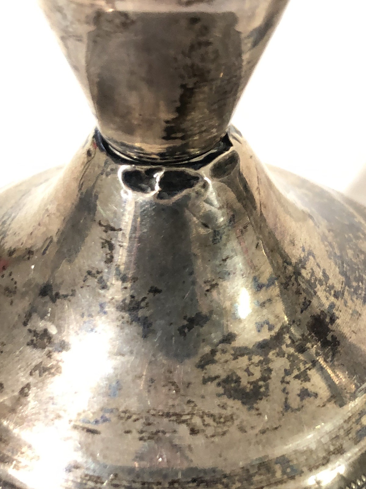 Vintage 3.5” Raimond Sterling Silver Weighted Candle Holders 408 grams NICE