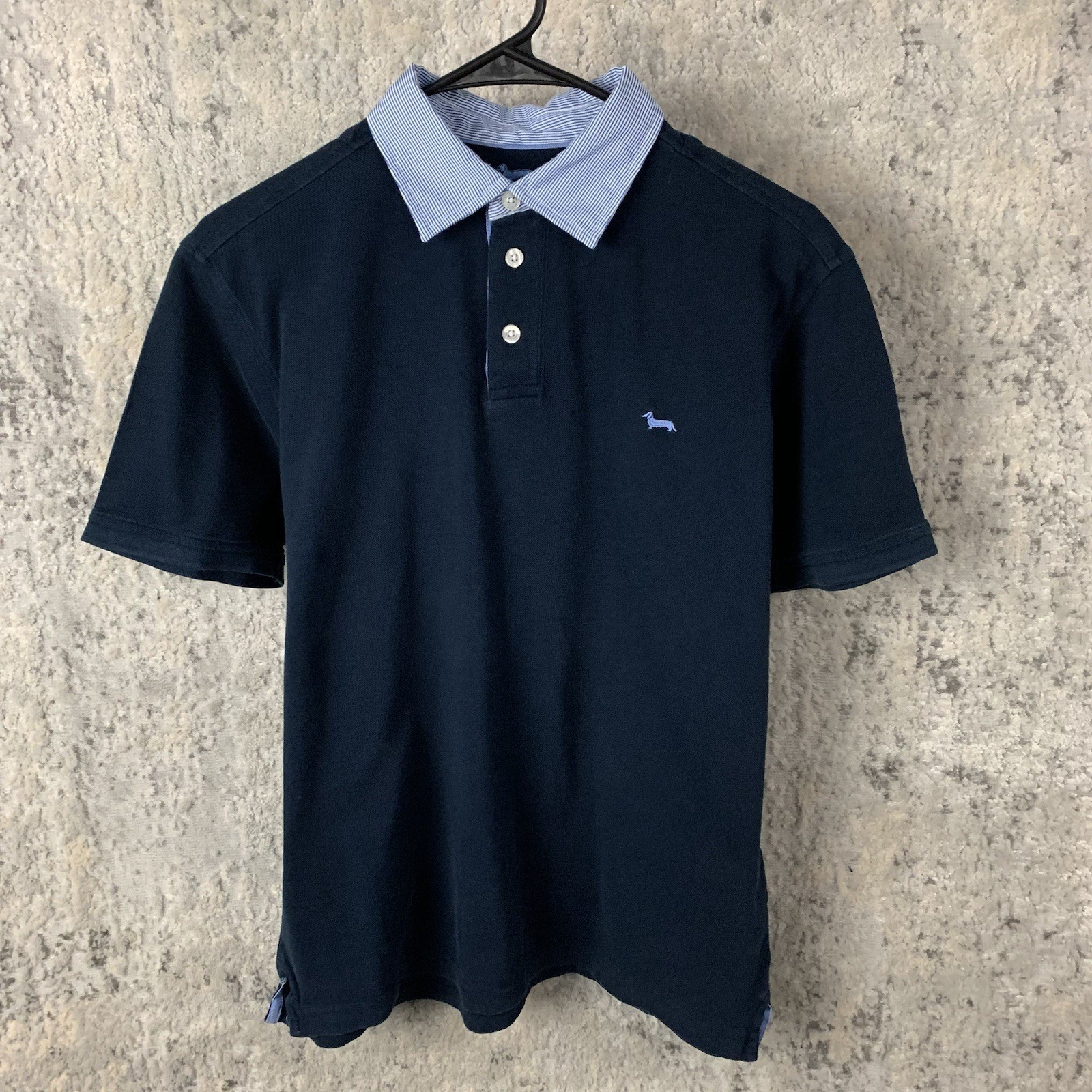 Harmont & Blaine Men's Polo Shirt Medium Blue Short Sleeve