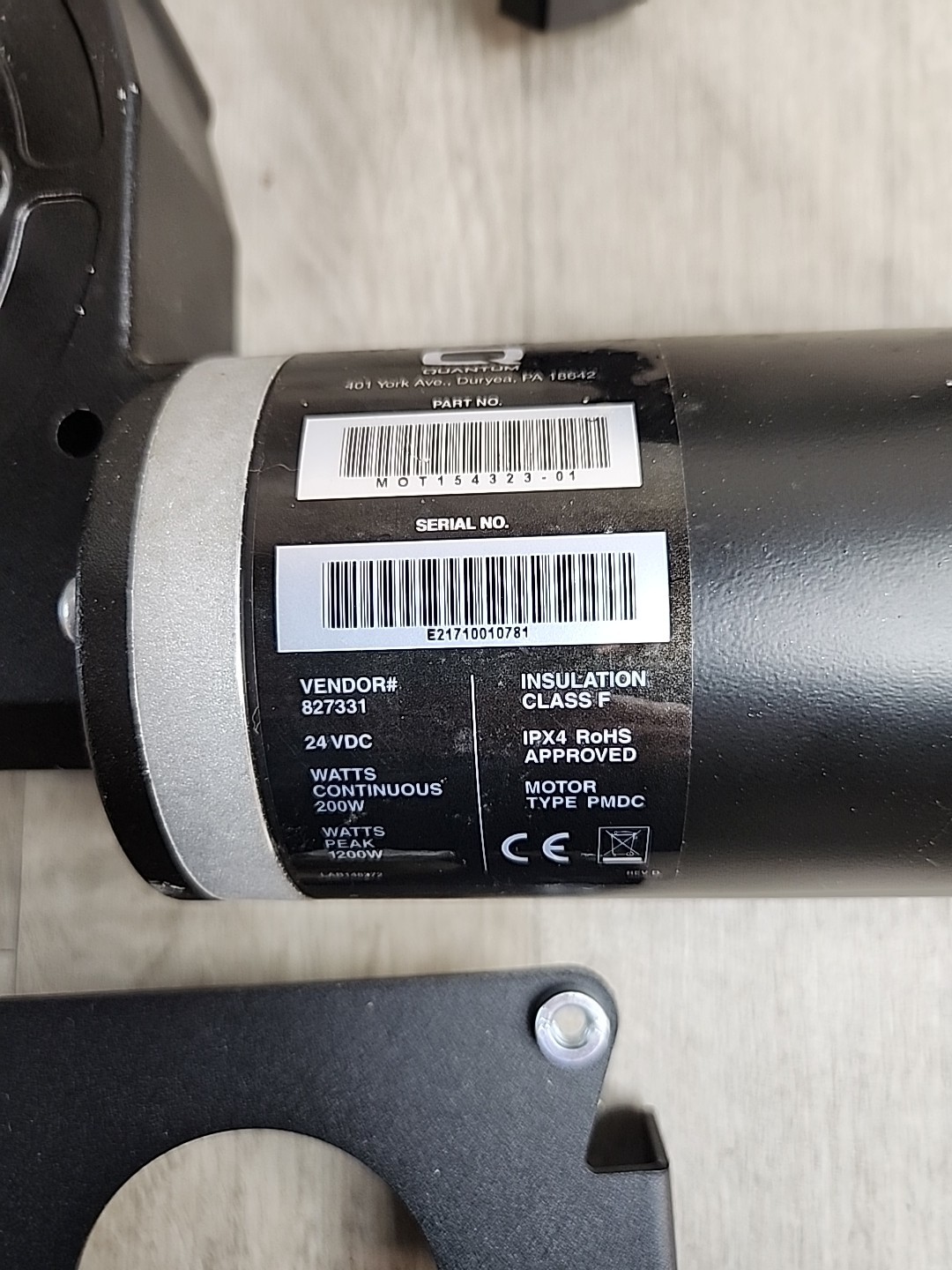 Quantum Edge 3 / 2.0 Power Wheelchair Motors PAIR MOT154323-01 & MOT154324-01