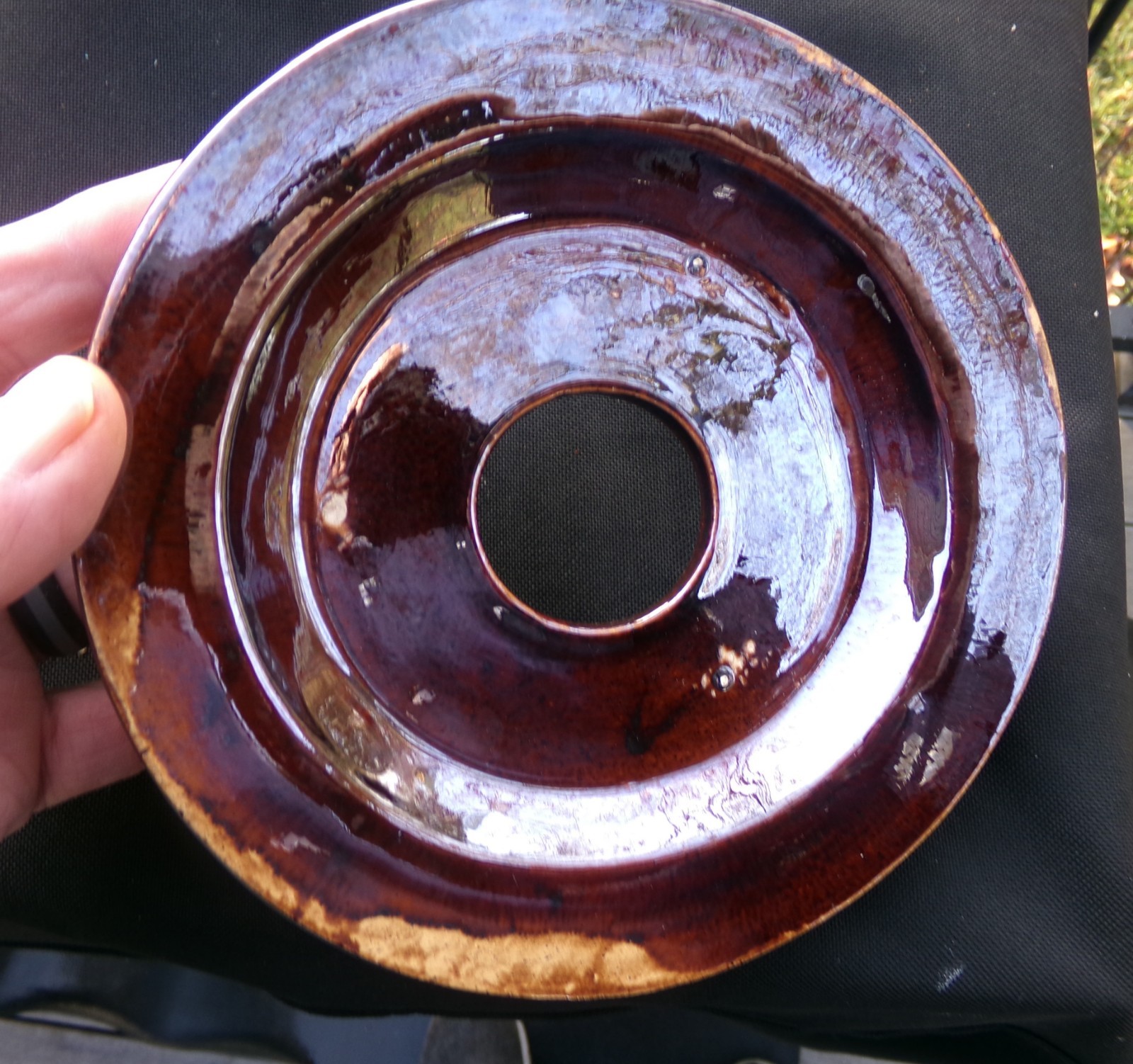 RARE MEASHAM BARGEWARE TEAPOT WITH LID UNDER PLATE "FORGET ME NOT 1907