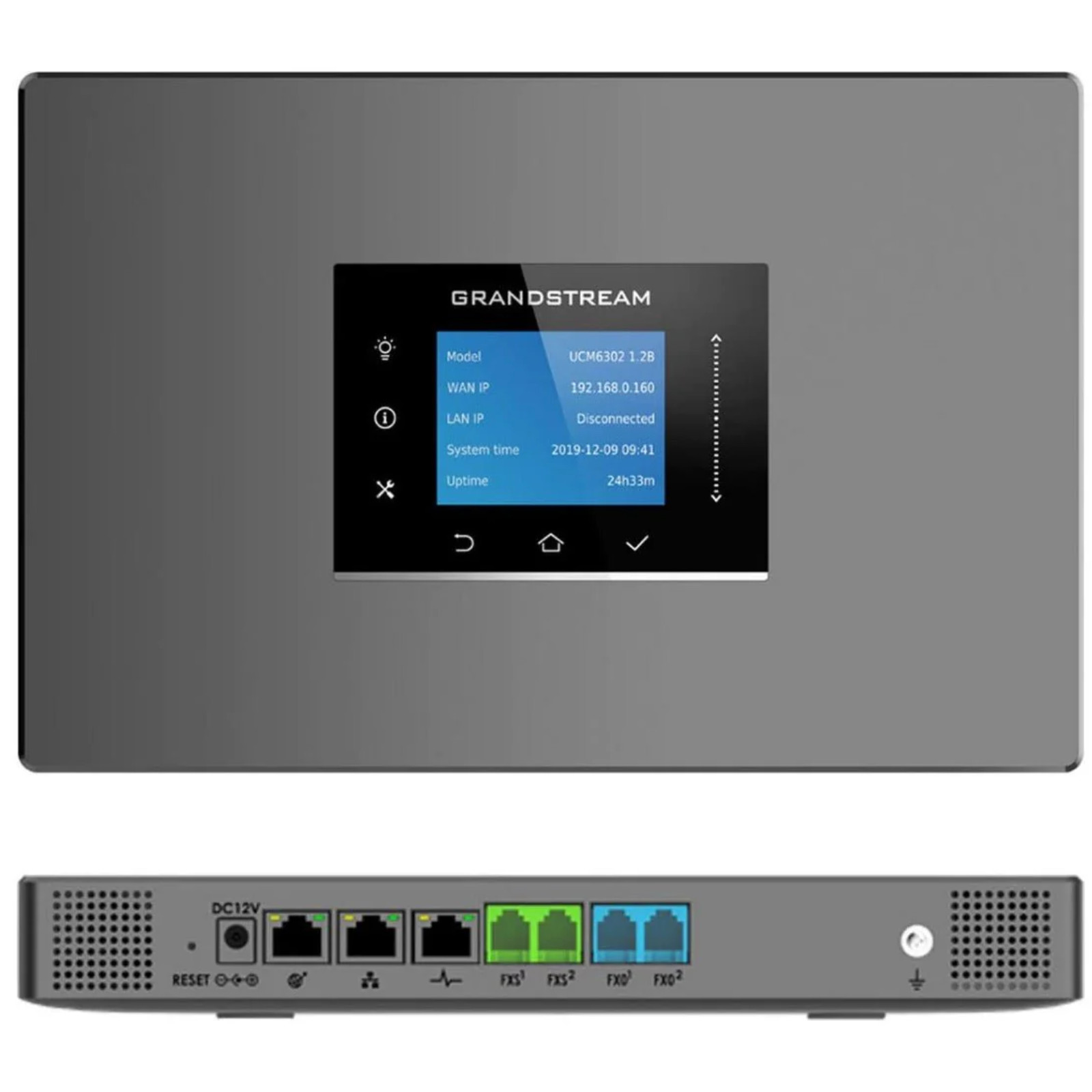 Grandstream UCM6302 VoIP IP PBX System 3-Port PoE+ 2 FXO 2 FXS Up to 1000 Users