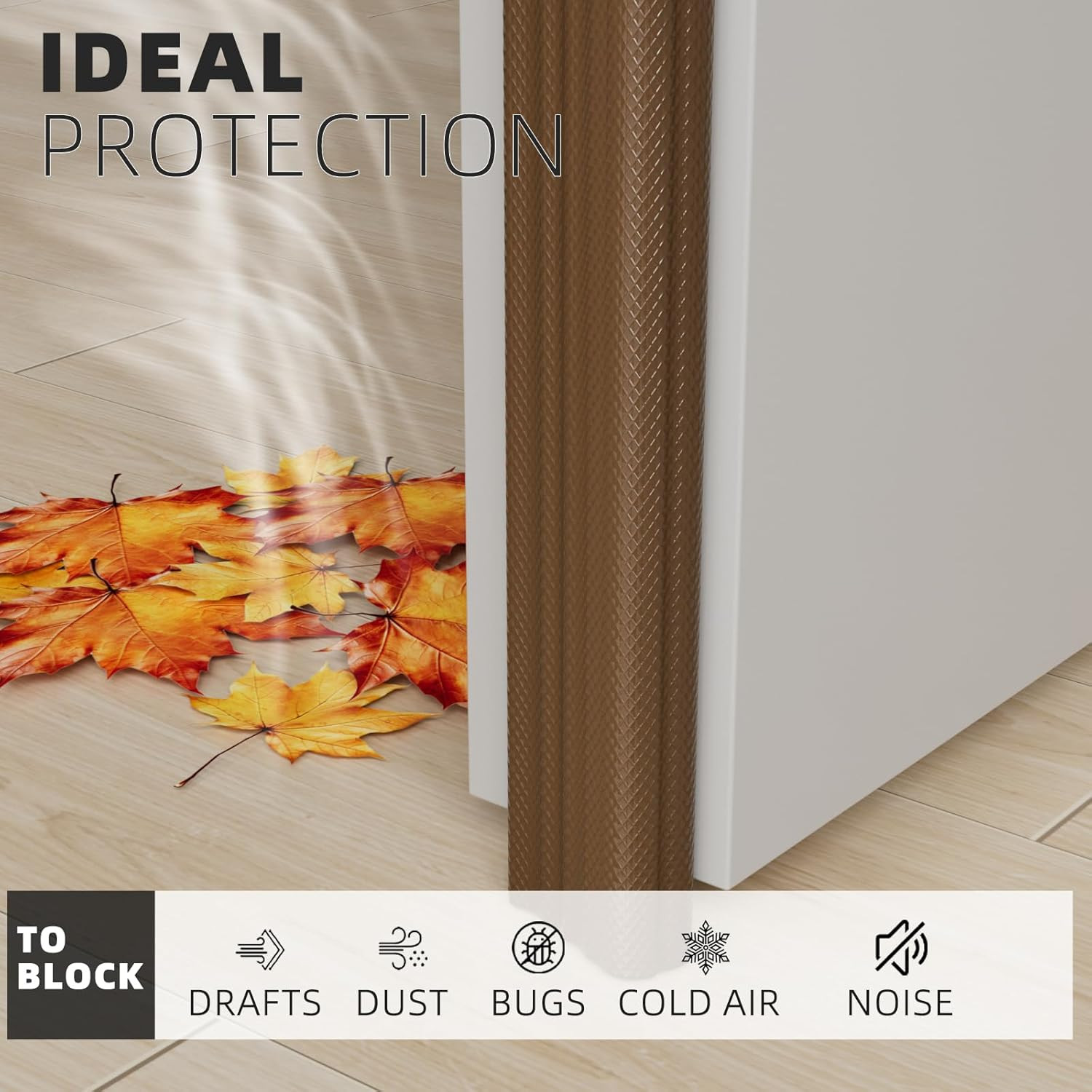 118 Inch Wedge-Shape Weather Stripping Door Seal,Windows and Doors Insulation,Se