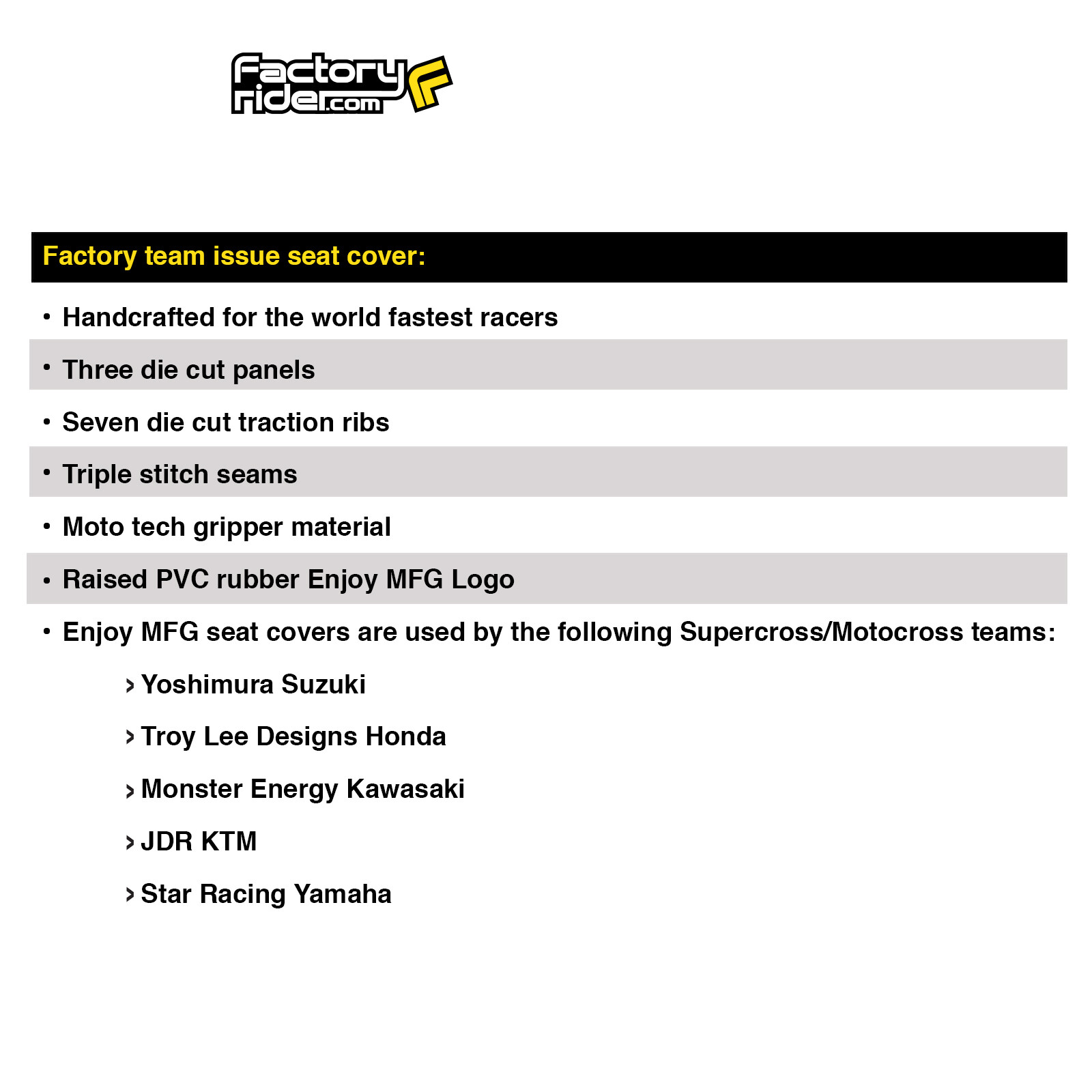 Honda TRX 400EX TRX 400 EX Gripper Seat Cover 1999-2007 BLK / YELLOW RIBS #203