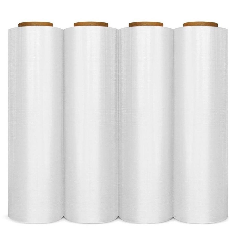 18" x 1500' 4 Rolls Pallet Wrap Stretch Film Hand Shrink Wrap 1500FT Pirtable