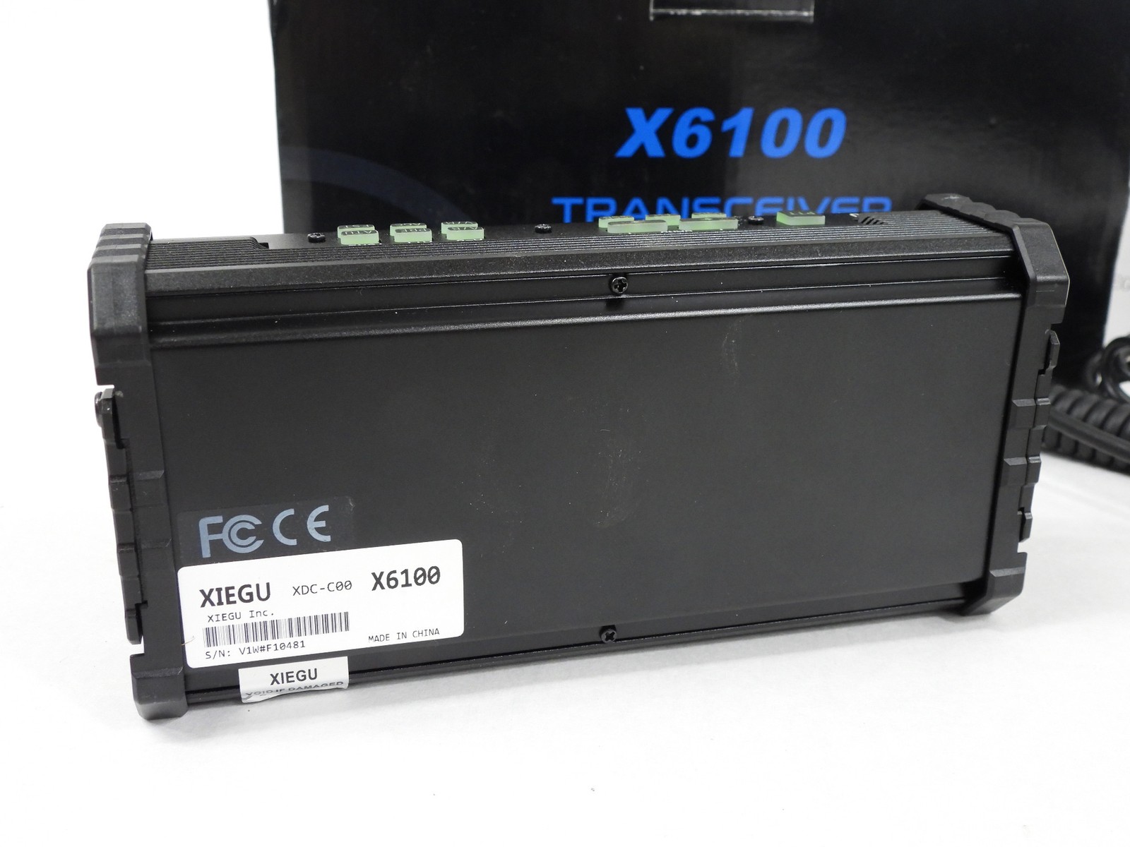 Xiegu X6100 Ham Radio HF Transceiver + Manual + Mic + Box (excellent)