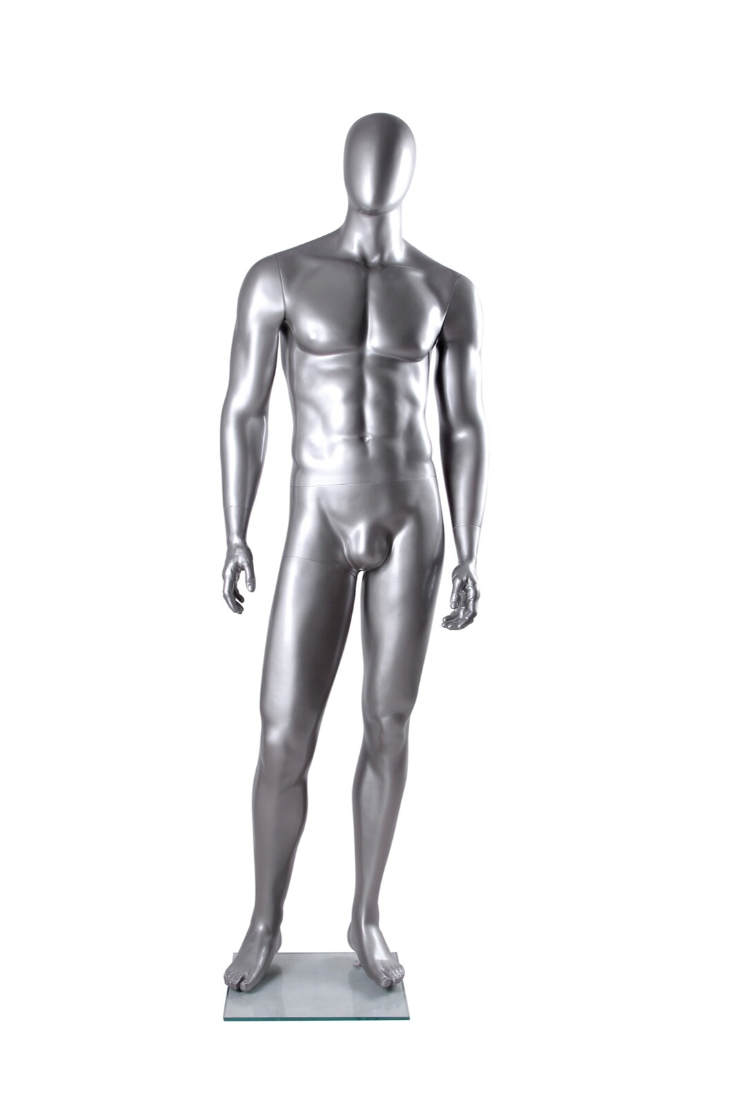 Silver Male Mannequin Matte