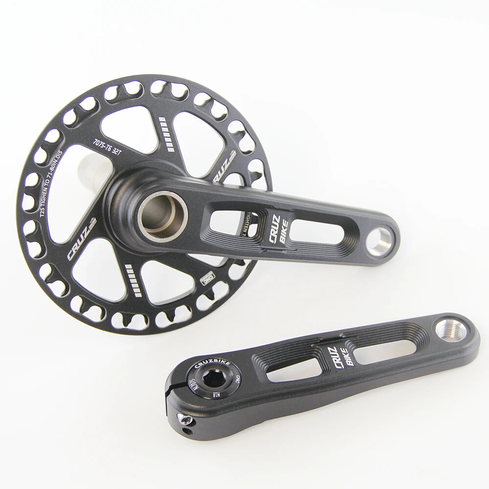 Ultralight Children's Folding Bike Crankset Hollow Tech Crank 127/140/150mm