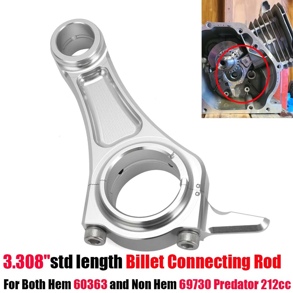 NEW Billet Alum Rod (3.308"Std) For Predator 212 cc Hemi/Non hemi 69730 60363