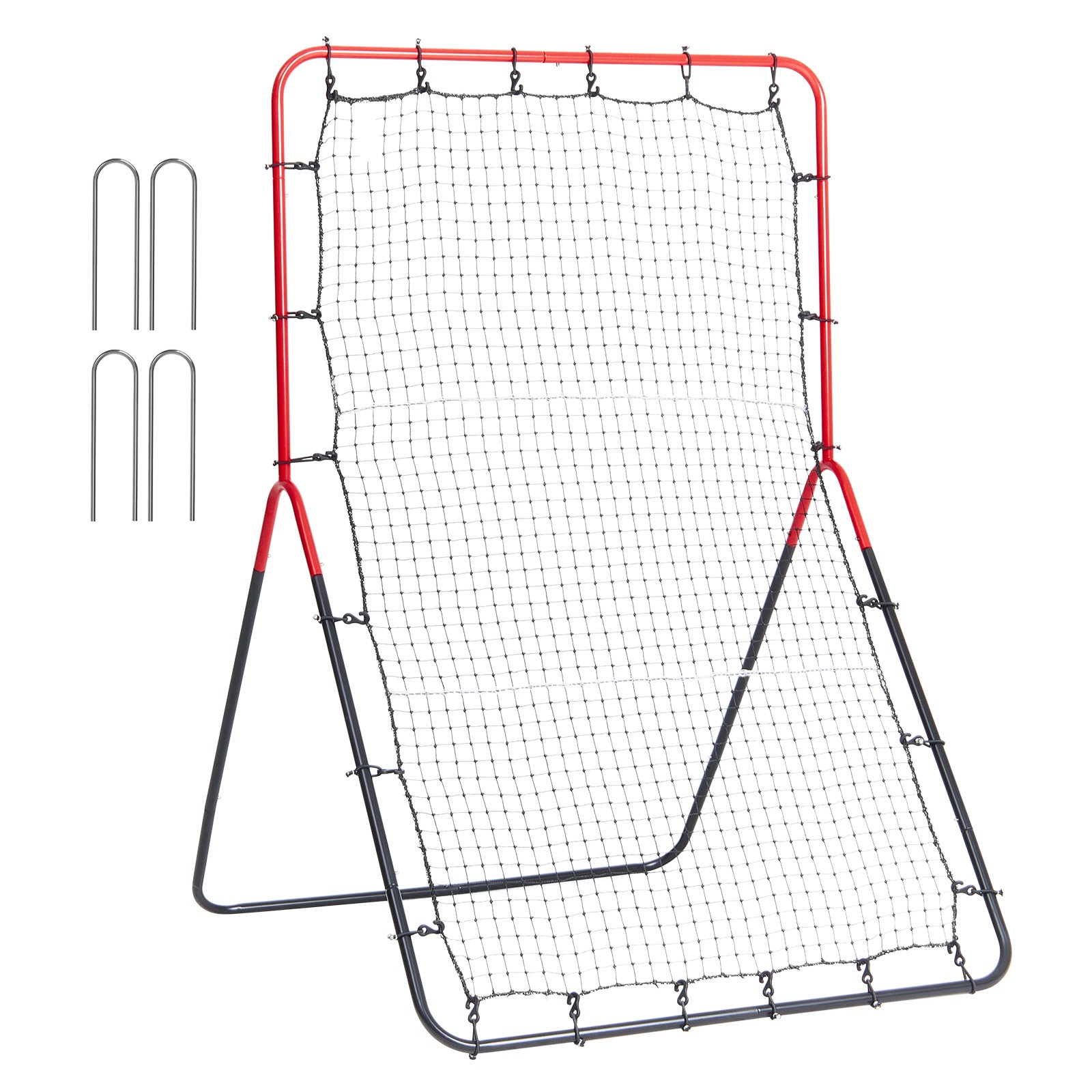VEVOR Baseball And Softball Rebounder Net 3x4.5 ft PitchBack 3-Way Trainer