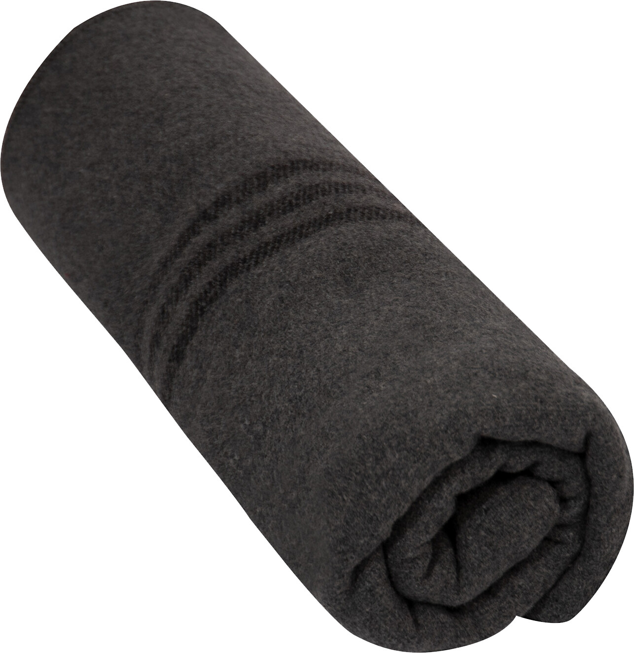 Grey Striped German Army Wool Blanket Bundeswehr Style Warm Bed Throw Cover