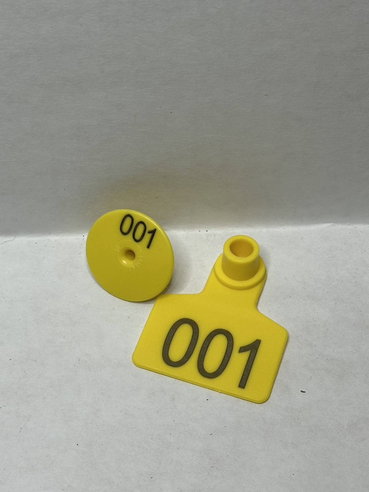 Livestock ID Ear Tags - #1-50 Yellow Cattle Tag