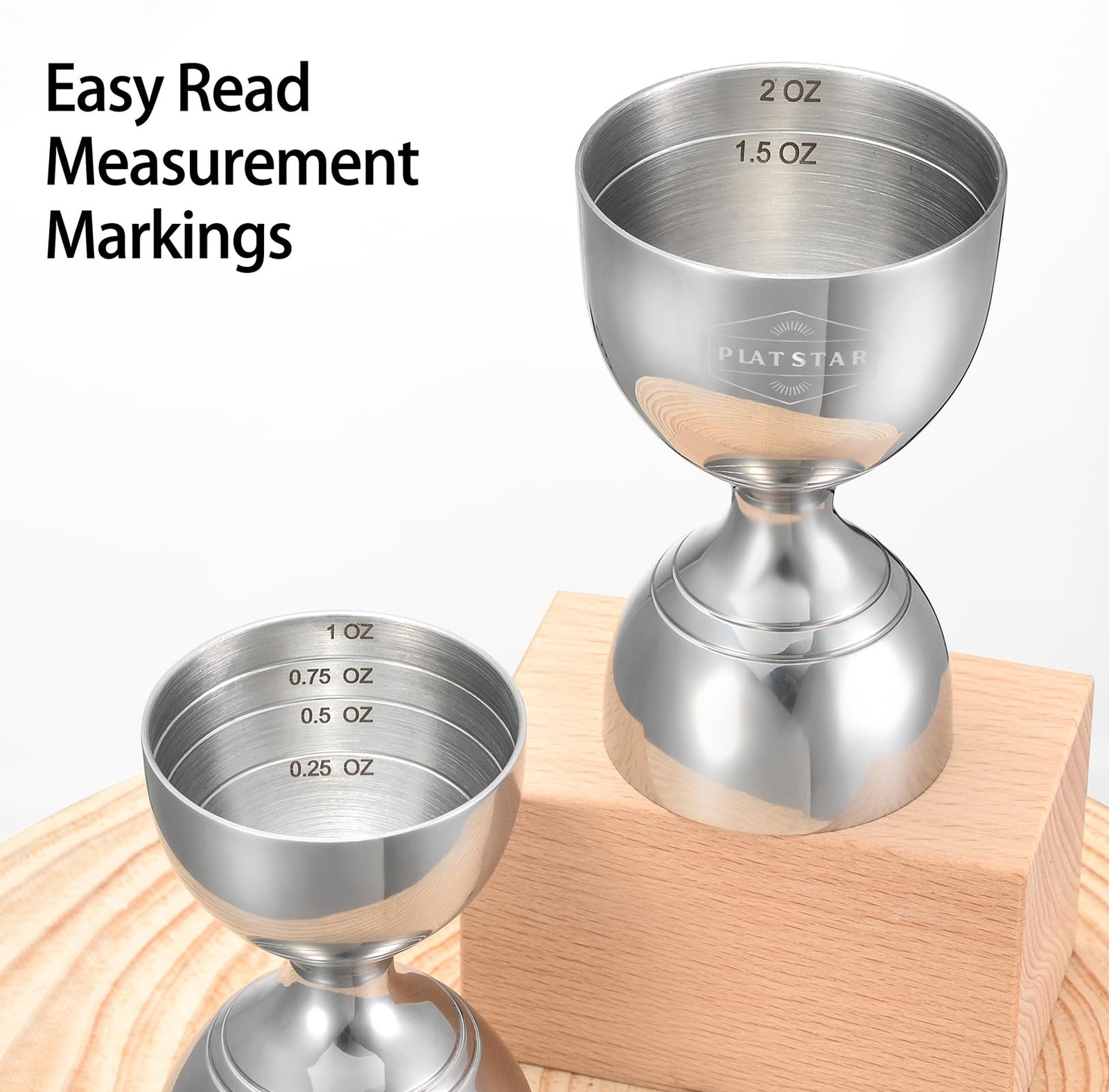 Cocktail Measuring Jigger set Stainless Steel Shot measure tool