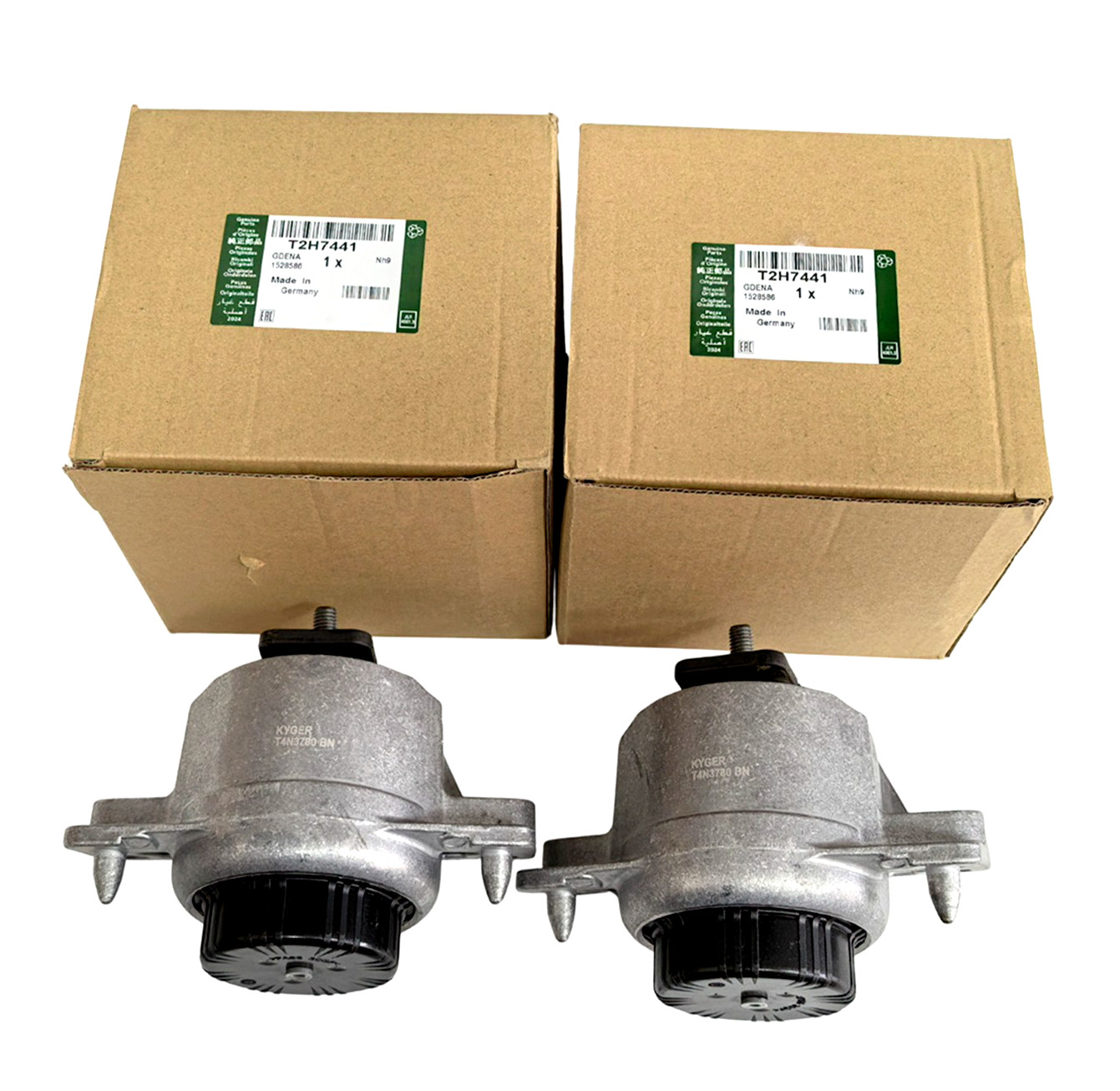 T2H7441 OEM 2PC 2016-2020 Jaguar XF Engine Motor Mount Left + Right 3.0L V6 RWD