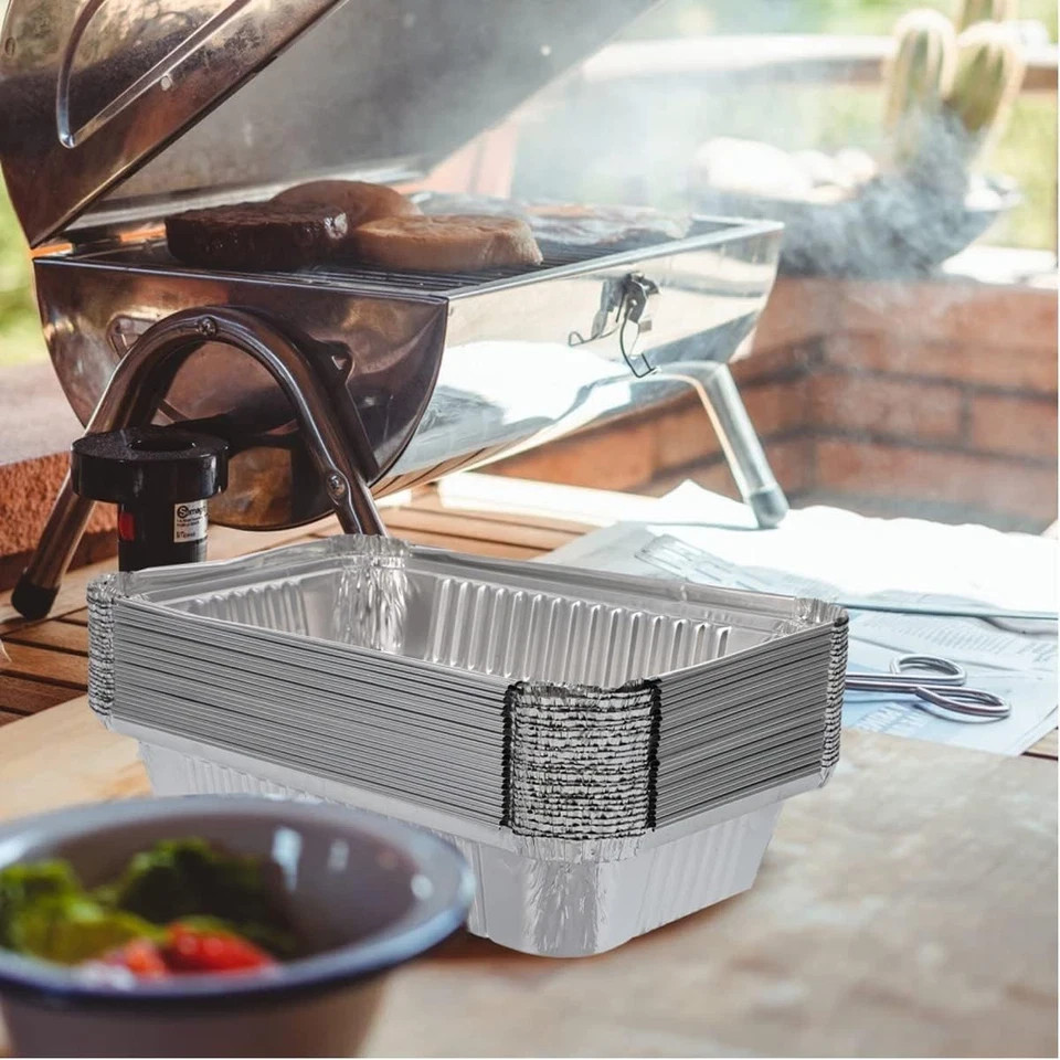 20 Pack Small Drip Pans Weber Aluminum X Pan Grill Of Genesis Spirit Q Bbq 8.5x6