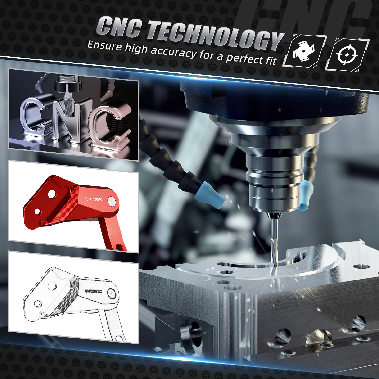 CNC Side Stand Kickstand For Honda CRF 250R 450R CRF250R CRF450R 2013-2018 Red