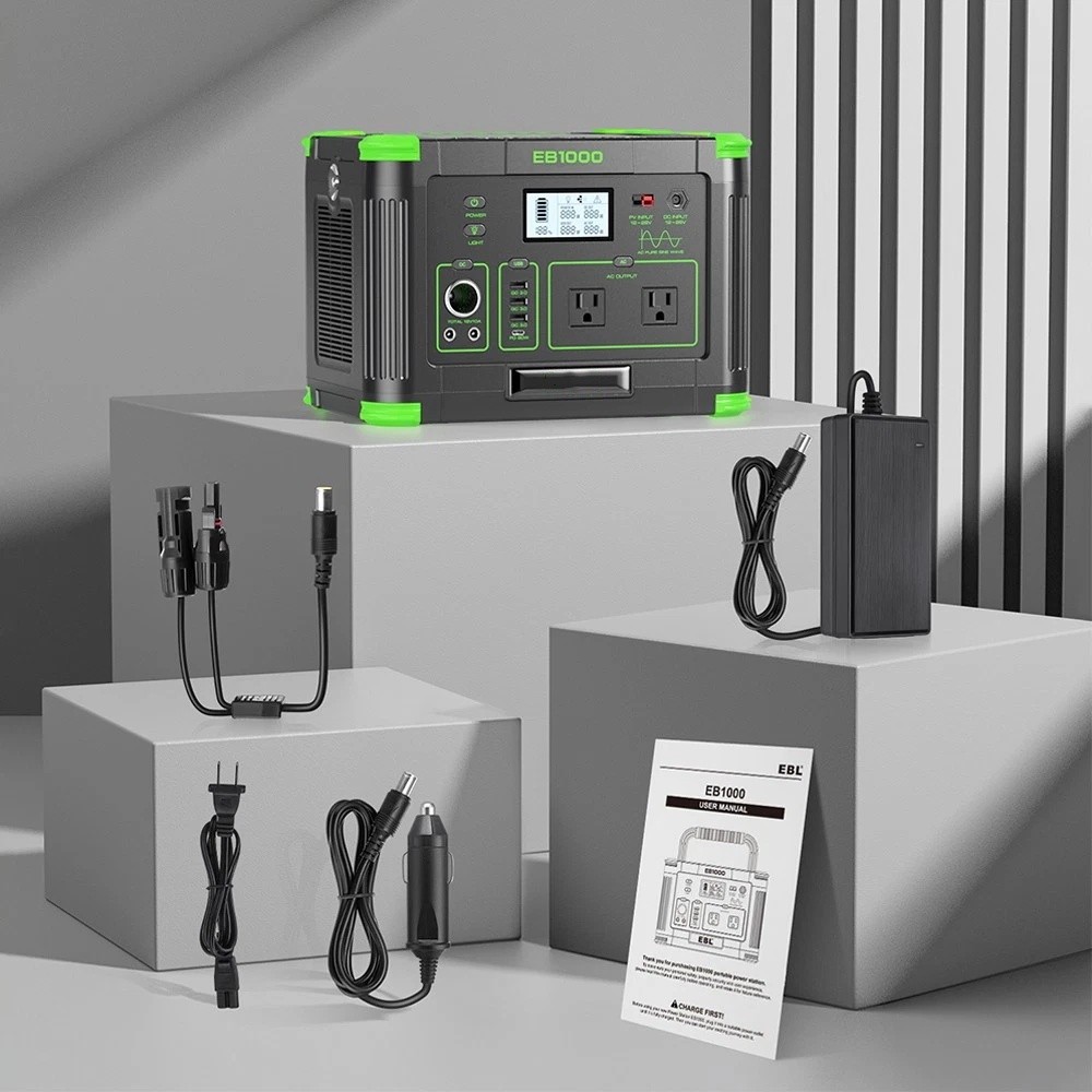 1000W 999Wh All-Round Portable Power Station NEW for Solar Generator Camping RV