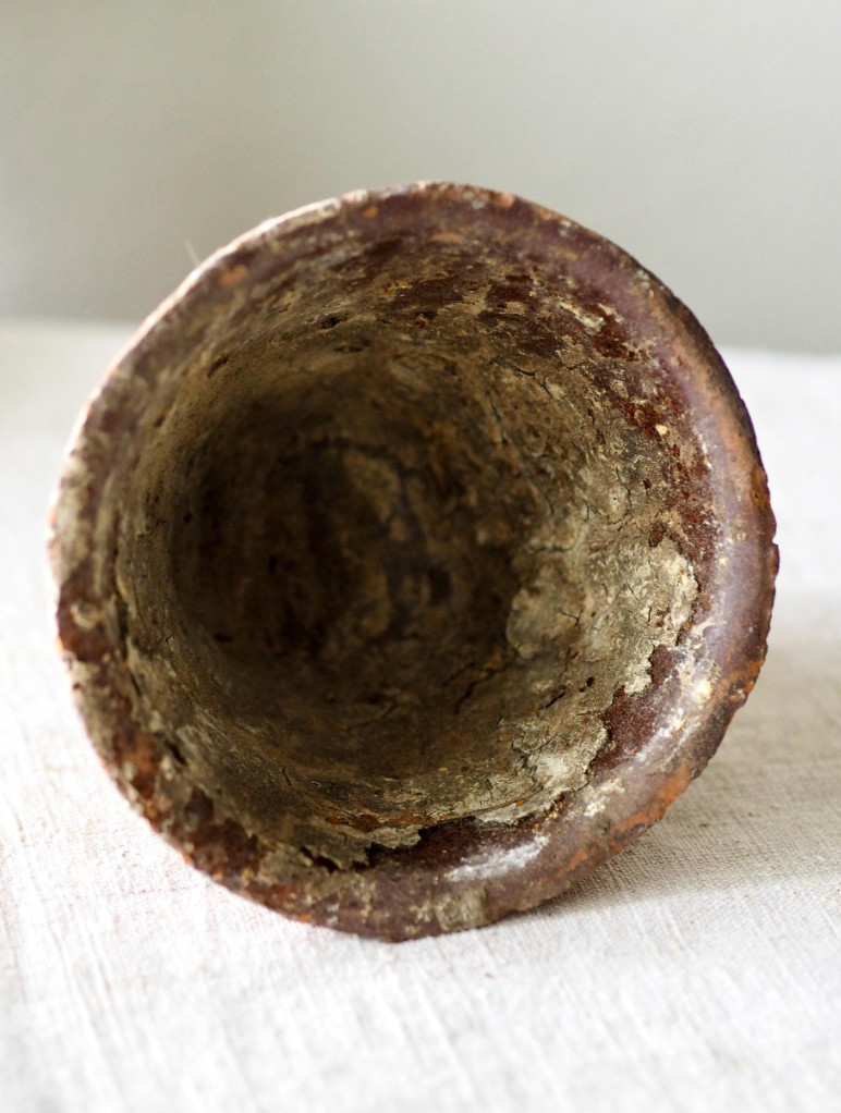 Antique French Terracotta Resin Sap Pots, Cottage Garden Home Decor