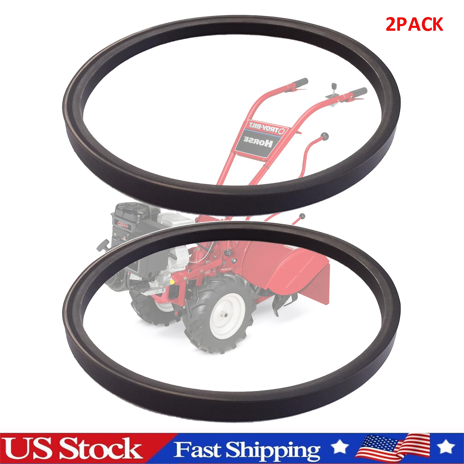 GW-9245 Replacement Tiller Drive Belt for Troy-Bilt Horse Models - 2Pack
