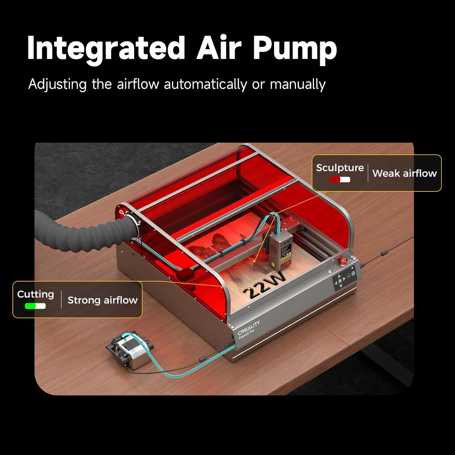 [Open Box]Creality Falcon2 Pro 22W Laser Engraver All-in-One Kits