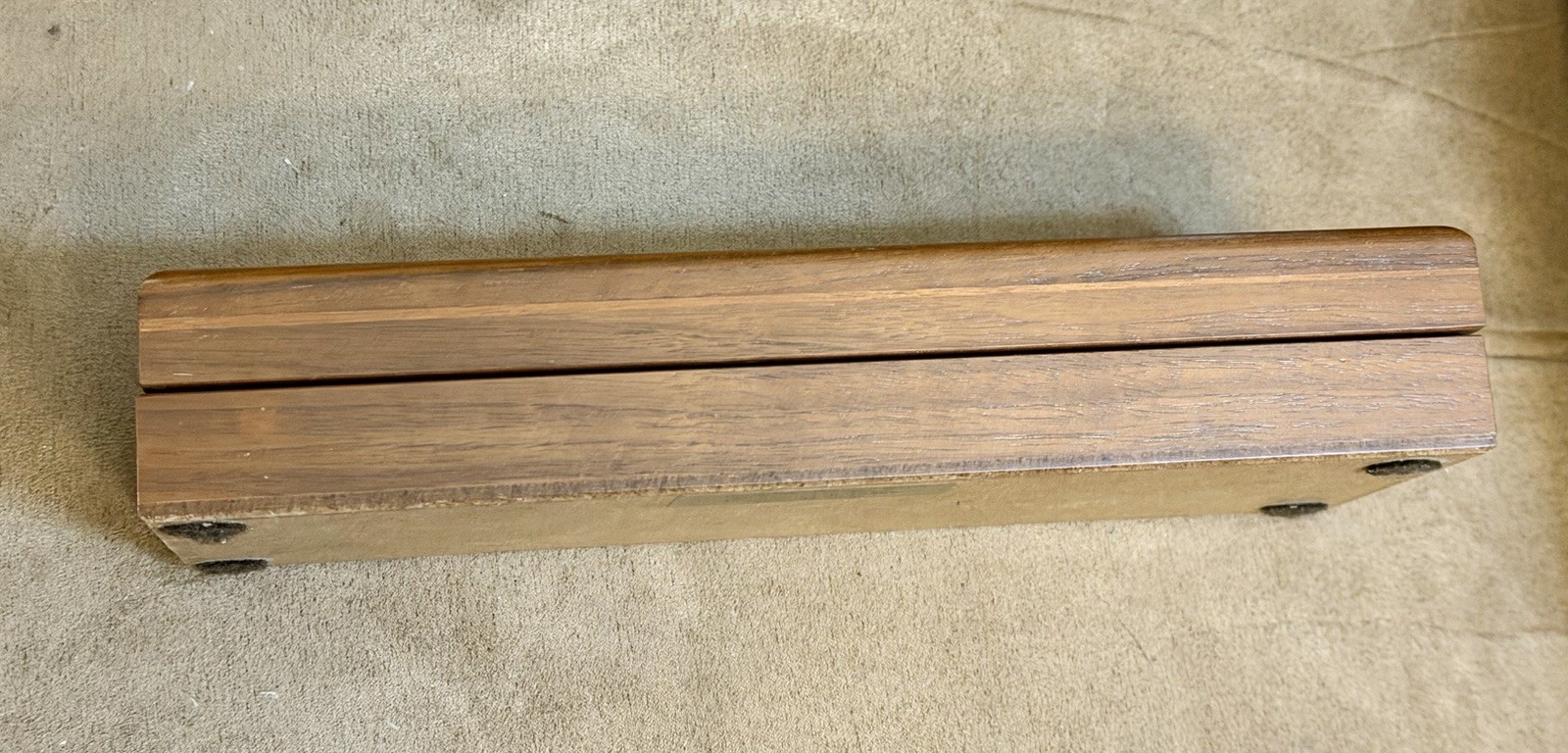 Buck 500 (& Similar) Knife Walnut Display Case Red Felt Nice. Display Case Only