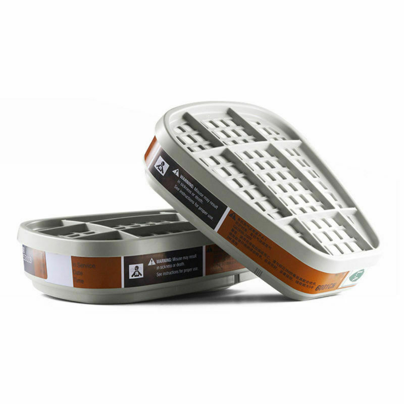 4PC 6001CN Organic Vapor Respirator Filter Cartridge For 6200 6800 7502 Gas Mask