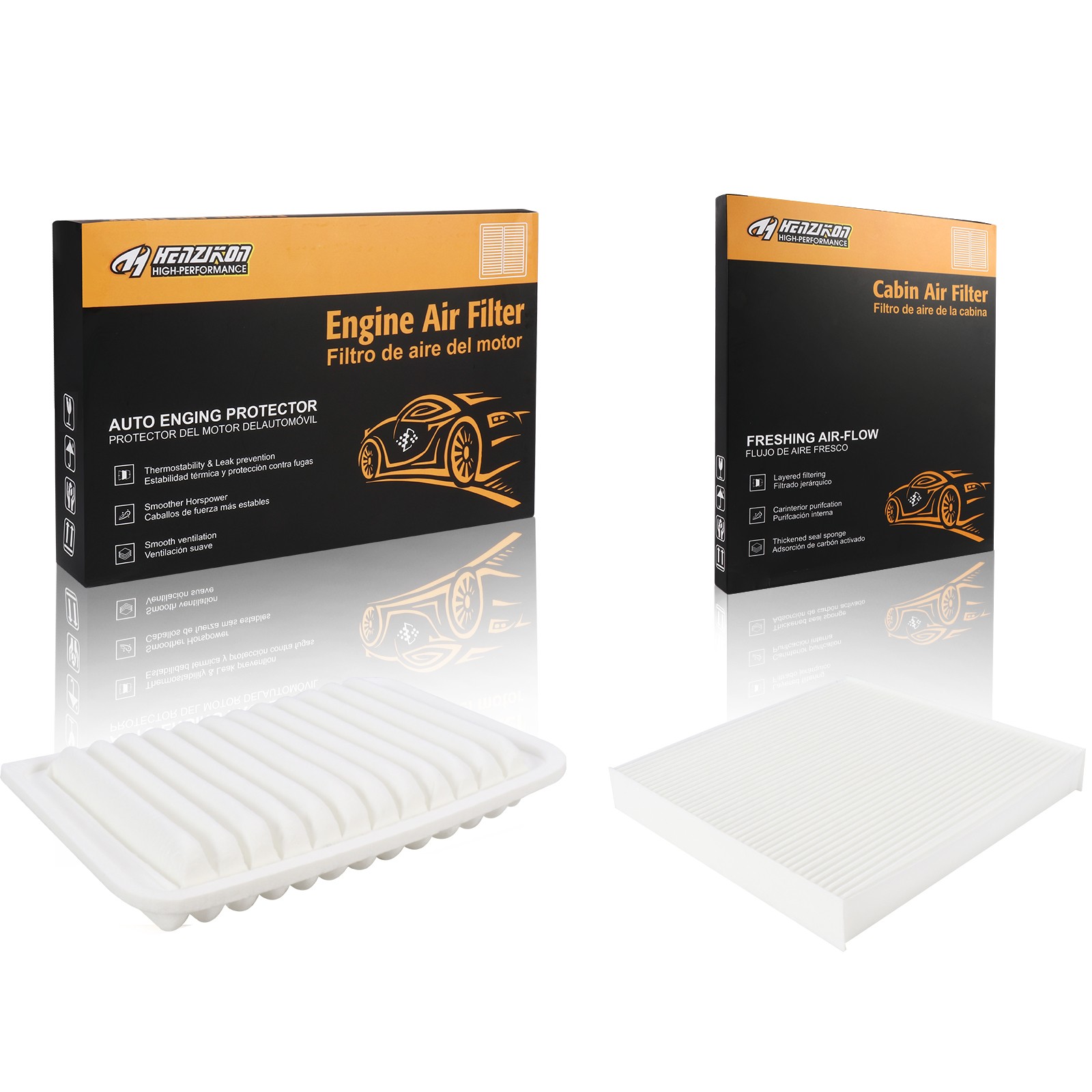 Premium Engine & Cabin Air Filter Combo Set for 2009 - 2019 Toyota Corolla 1.8L