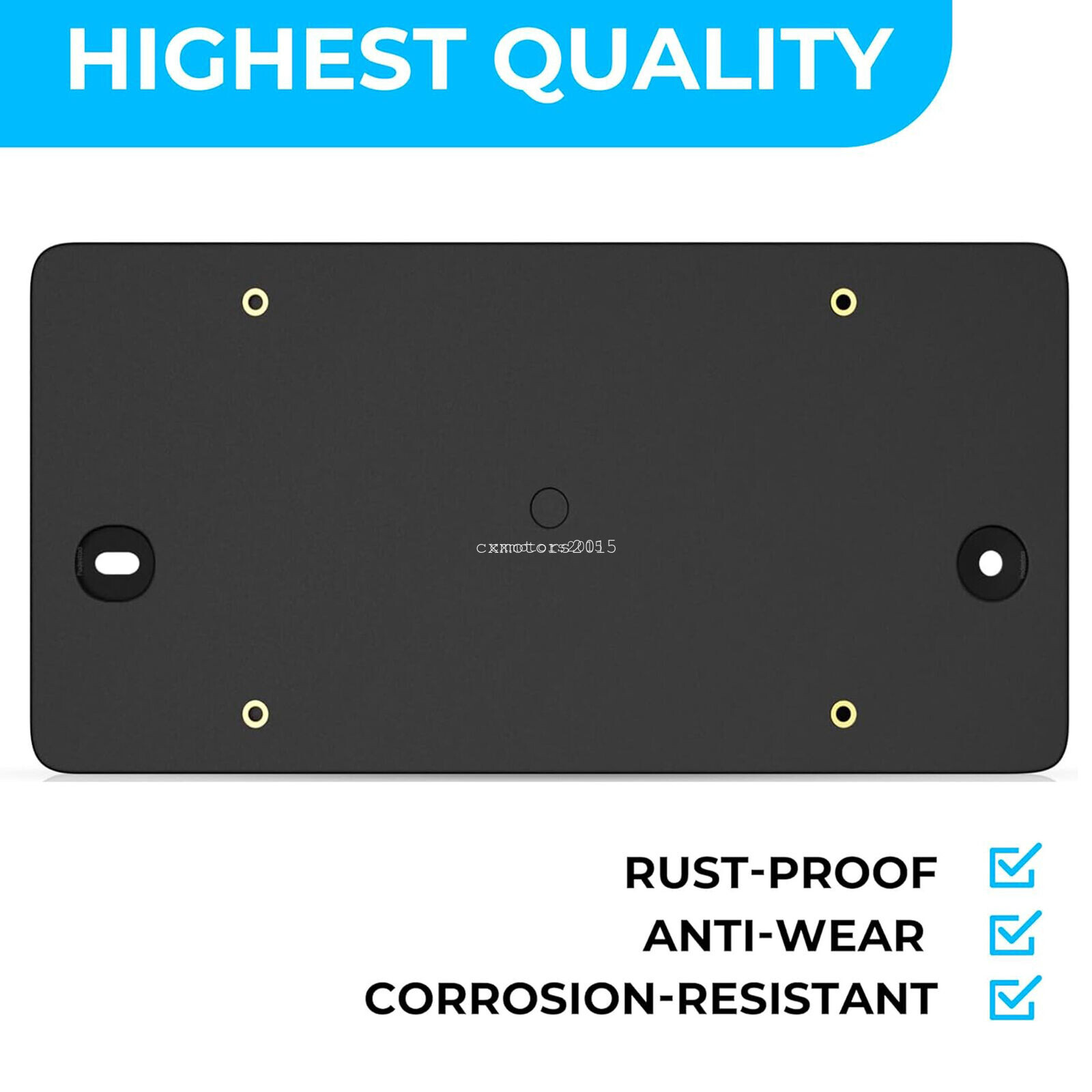 Rear Bumper License Plate Bracket Tag Holder for 2013-2023 Audi A4 A5 A6 A7 A8